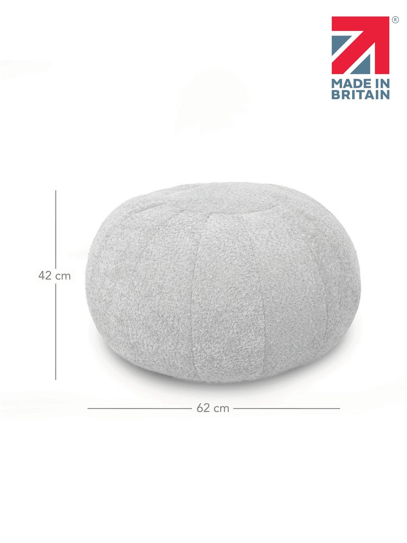 Image 4 of 4 of rucomfy Boucle Pouffe - Mushroom