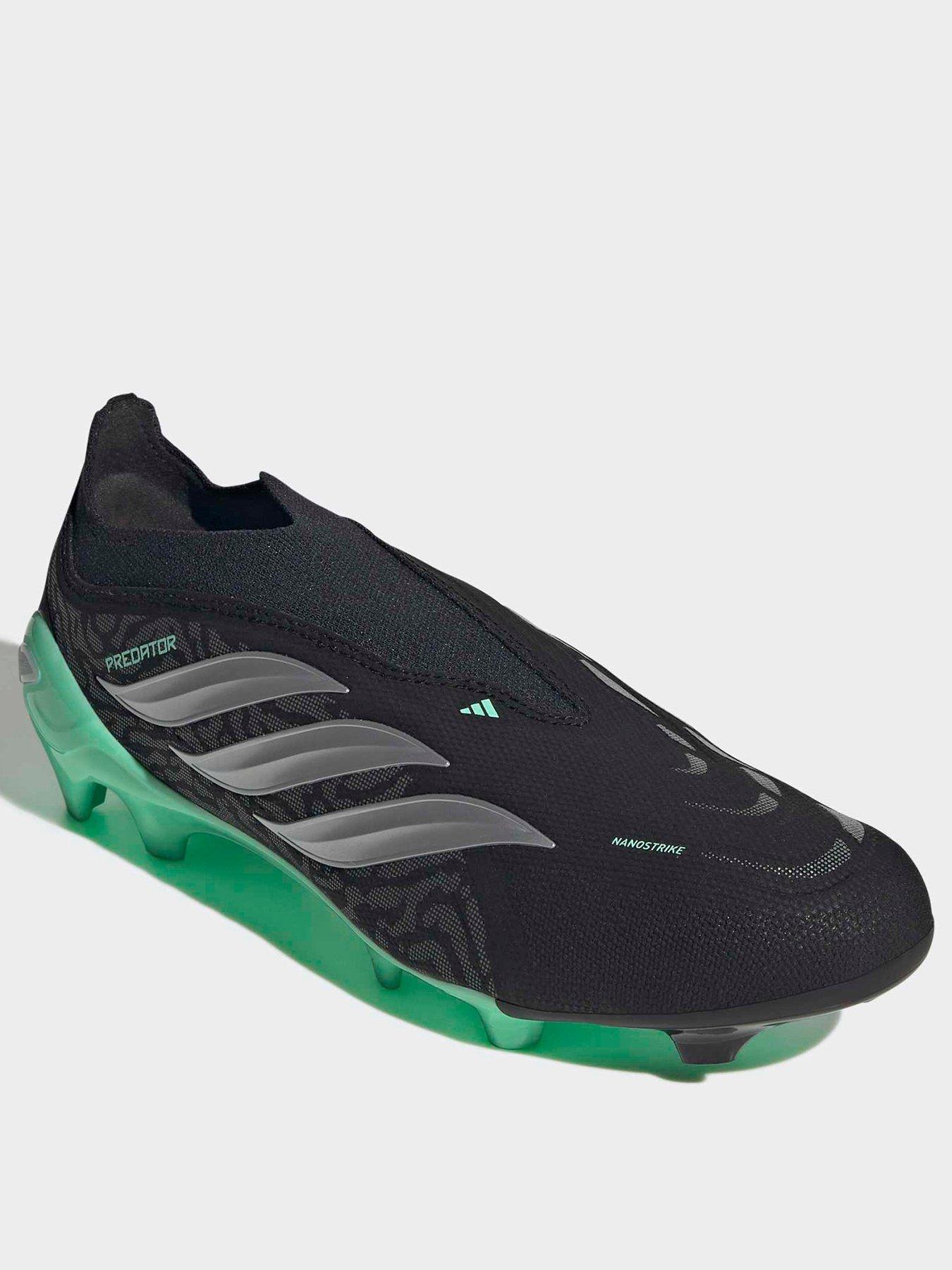 Image 2 of 6 of adidas Mens Predator League Laceless Firm Ground Football Boots - Black/green