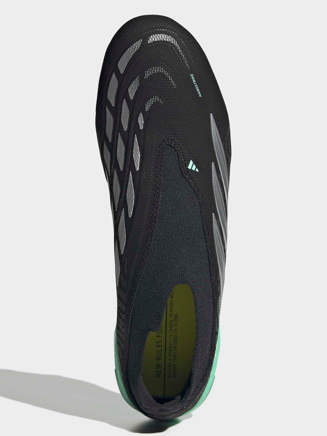 Image 4 of 6 of adidas Mens Predator League Laceless Firm Ground Football Boots - Black/green