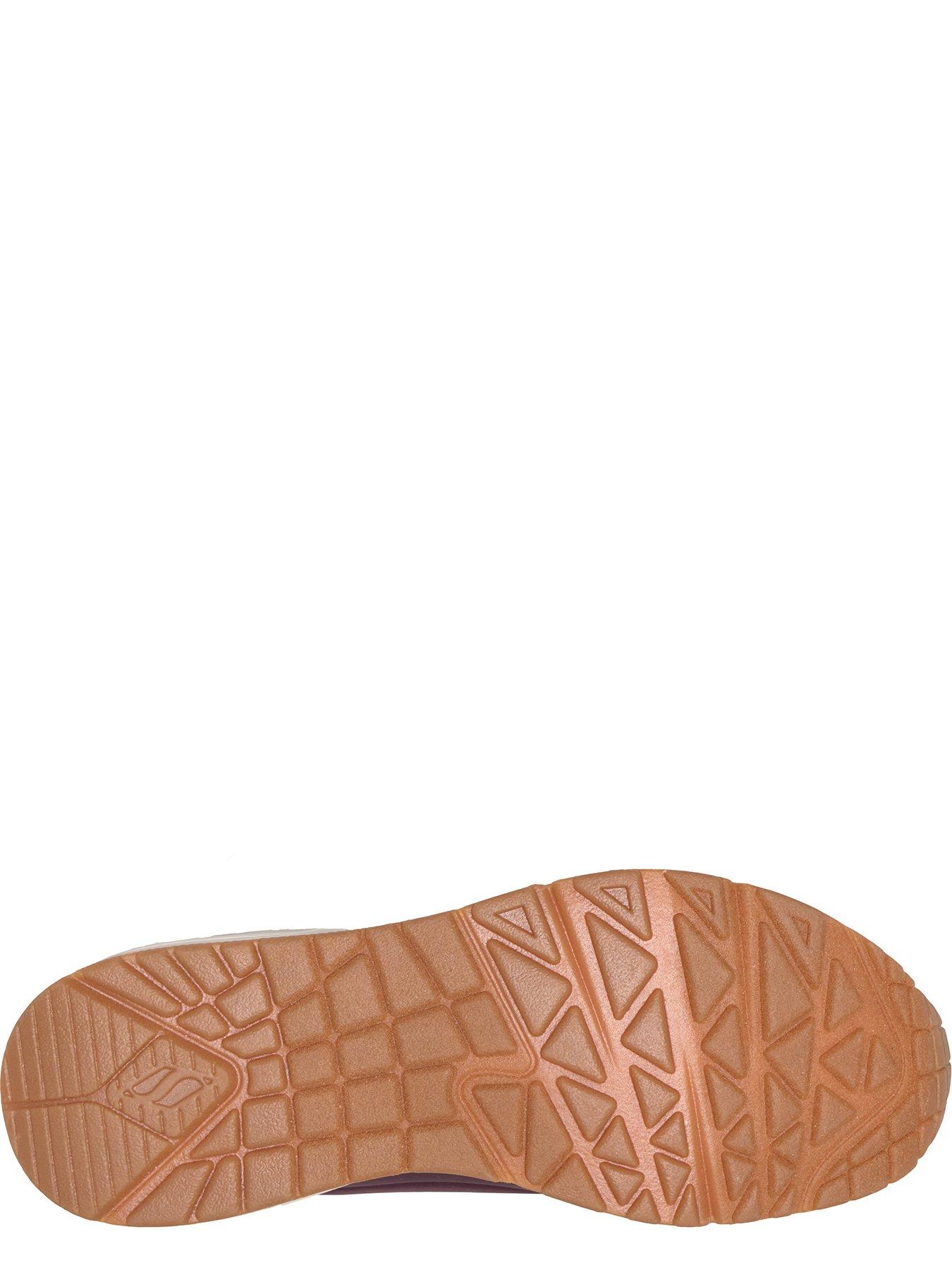 Image 4 of 6 of Skechers Uno Golden Air Duraleather With Metallic Heel Lace Up Fashion Sneaker - Purple