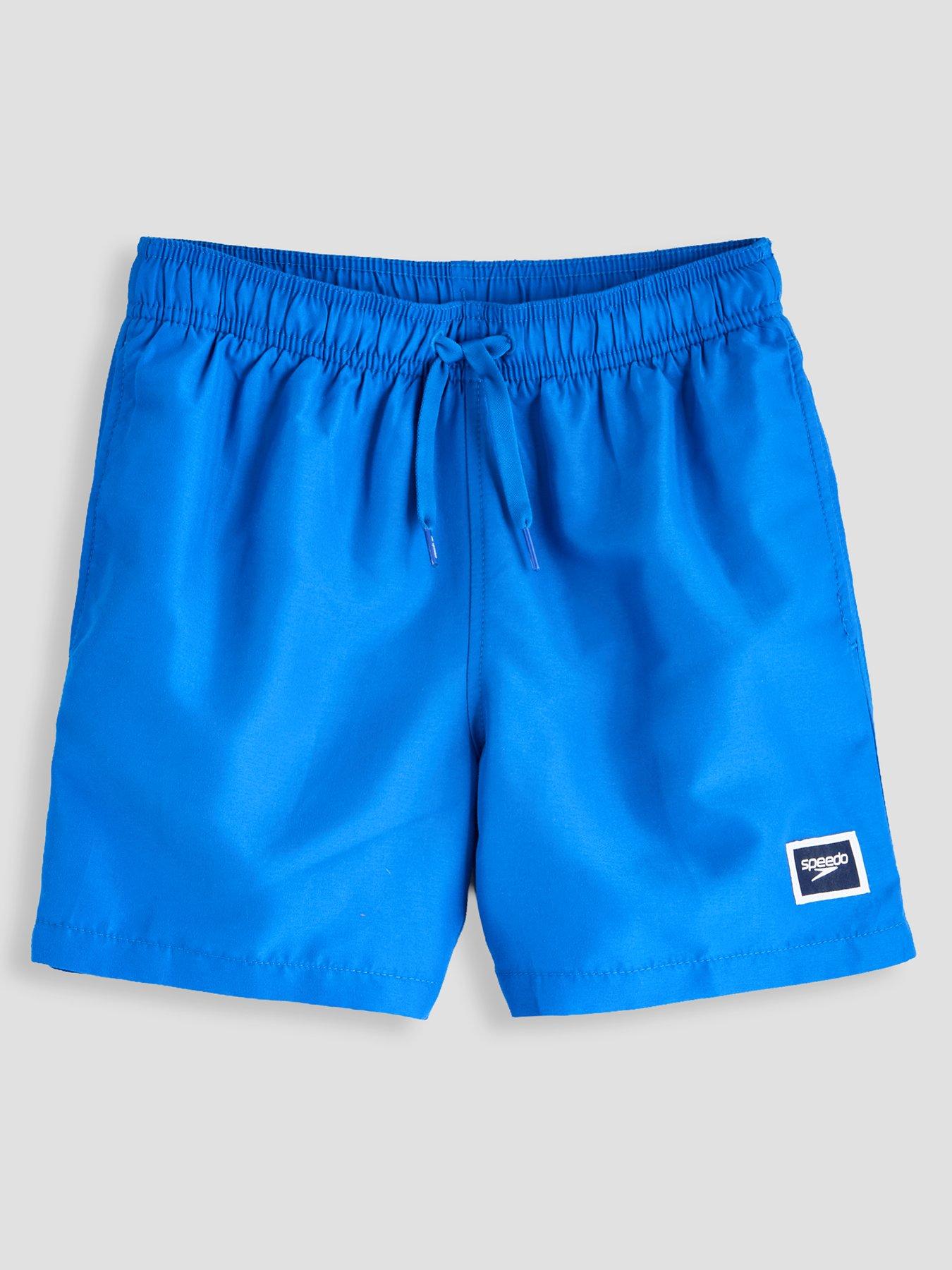 Image 1 of 5 of Speedo Junior Boys Classic Logo Swim Shorts - Blue