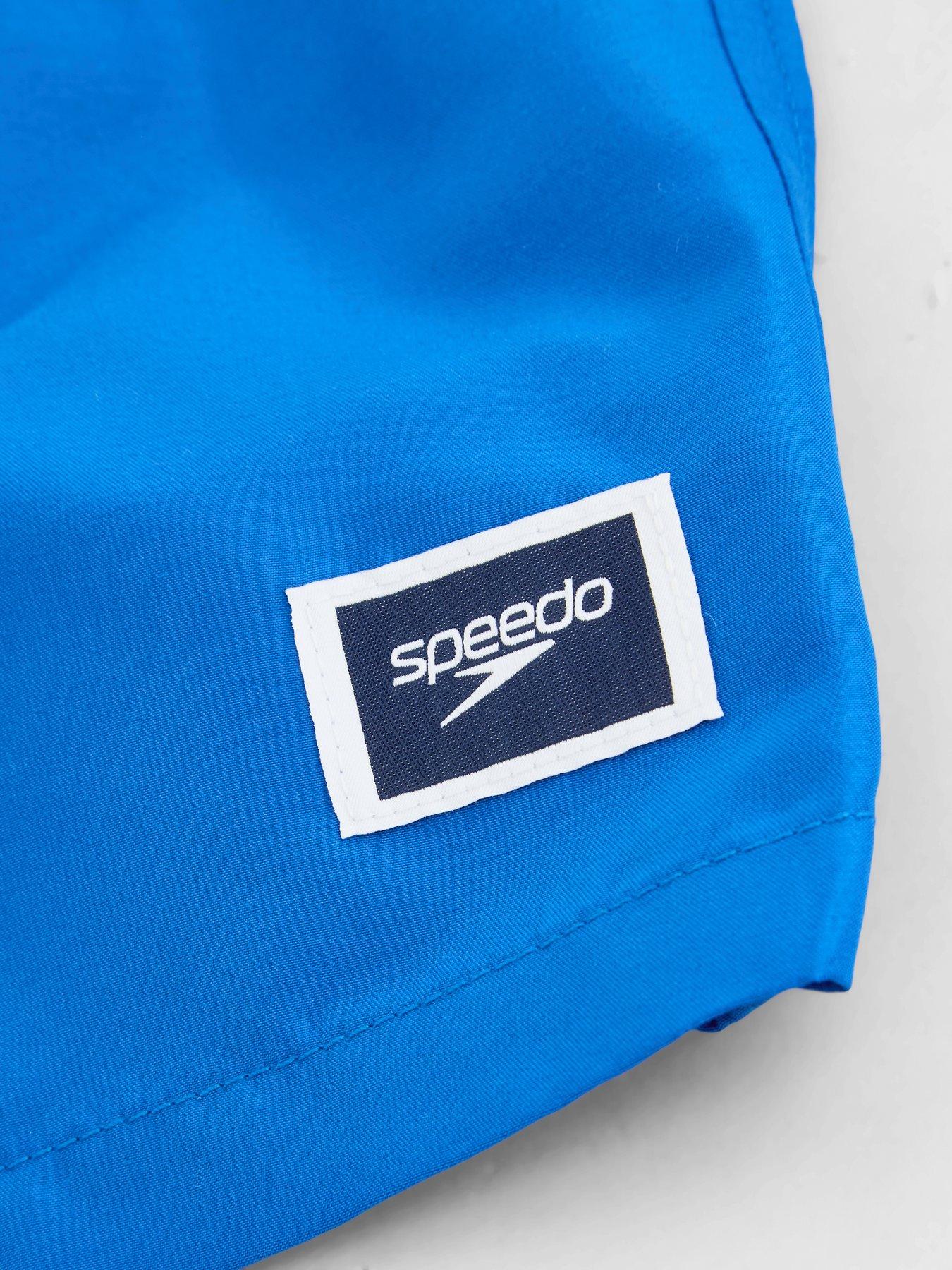 Image 4 of 5 of Speedo Junior Boys Classic Logo Swim Shorts - Blue