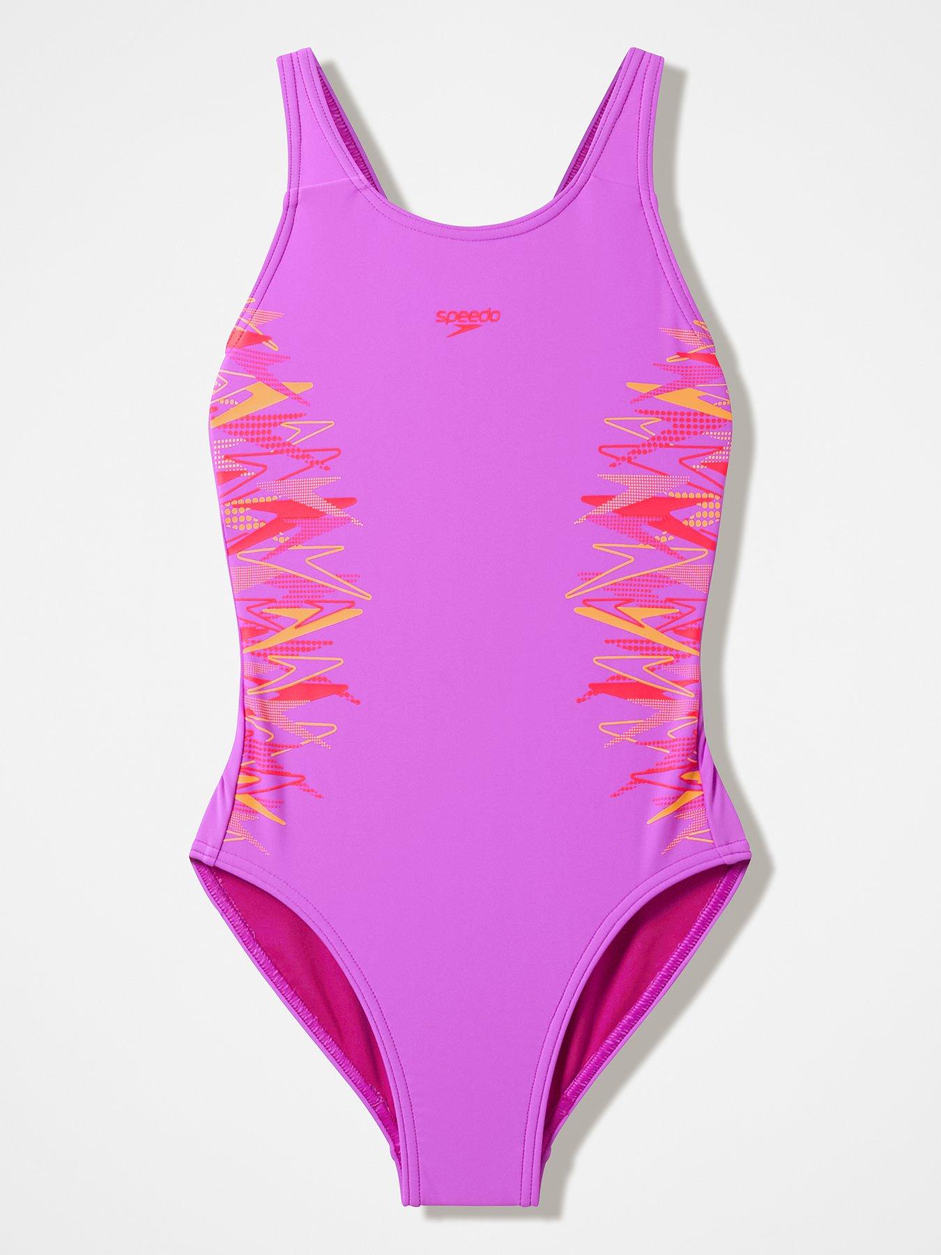 Speedo Girls Muscleback Swimsuit - Pink