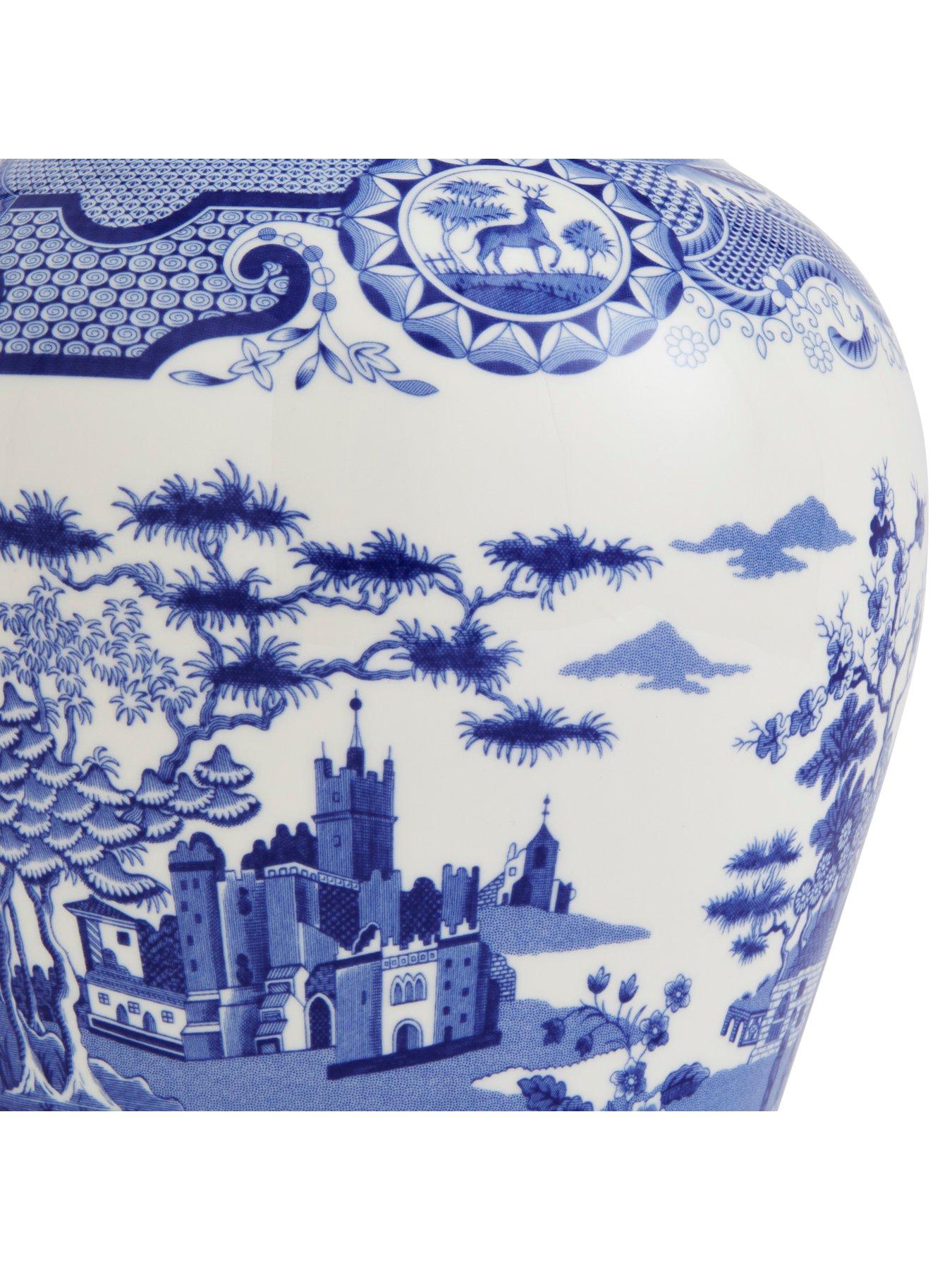Image 5 of 5 of Spode Spode Blue Italian Gothic Castle Vase