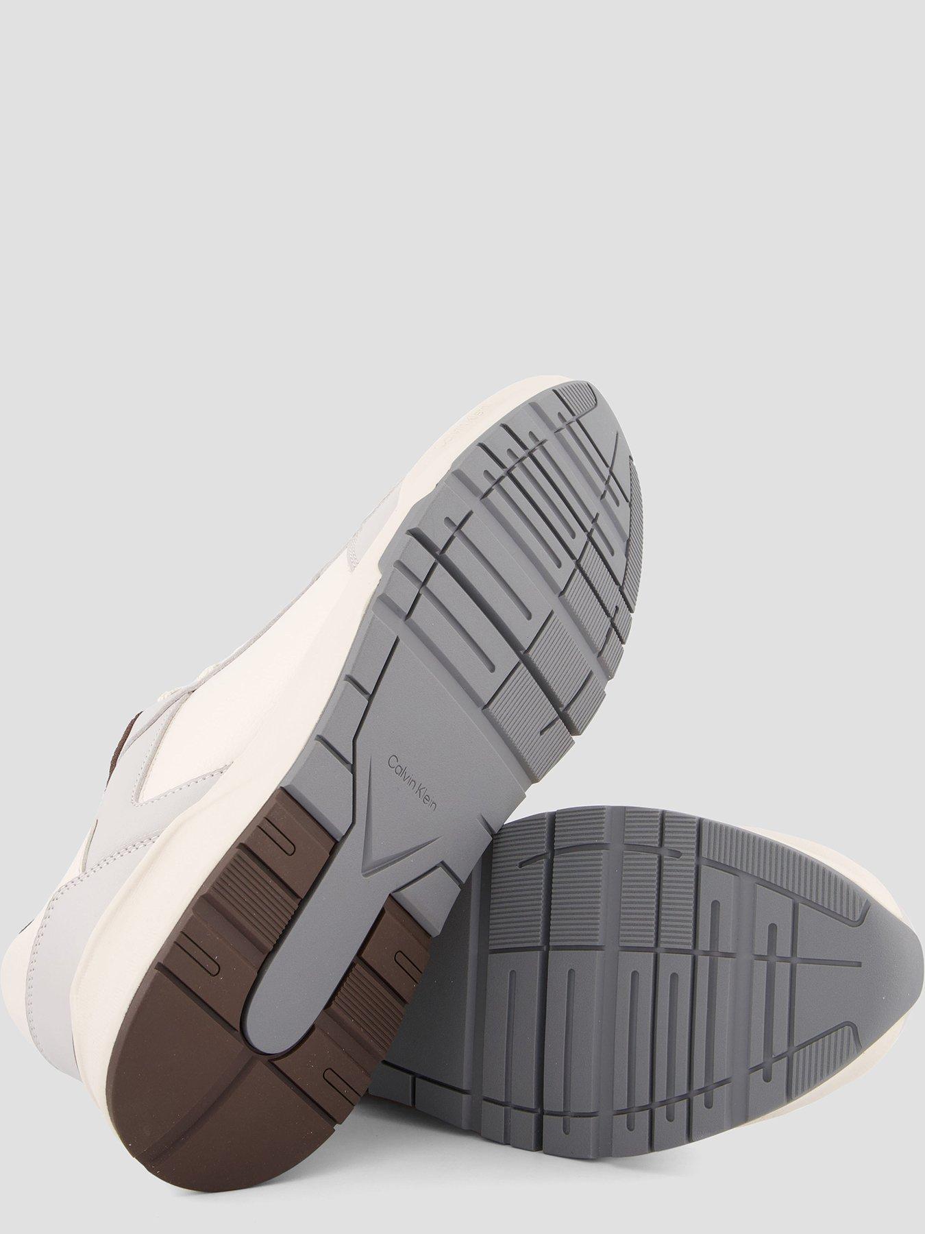 Image 4 of 7 of Calvin Klein City Runner Laceup Leatehr Trainers - Off White