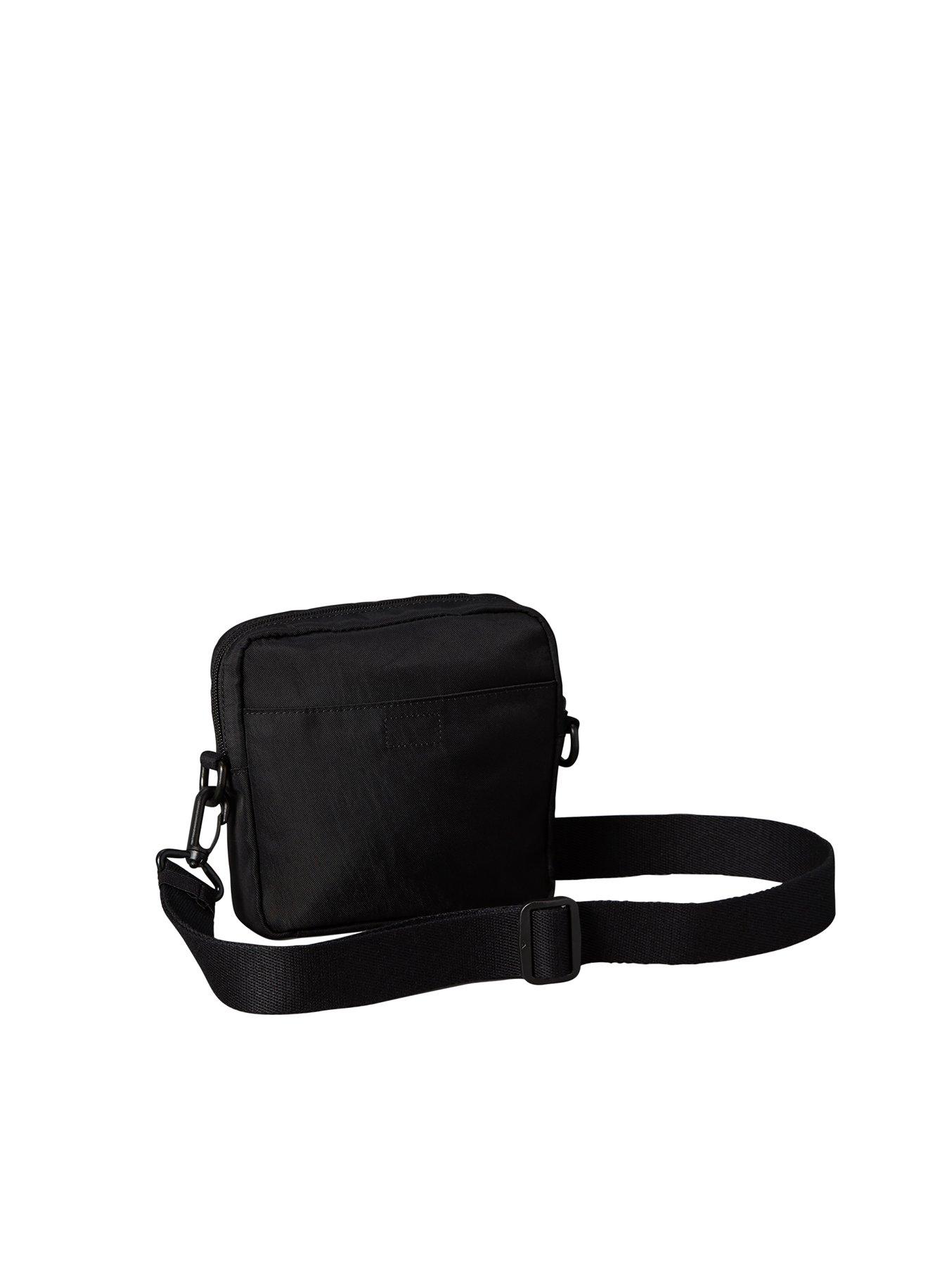 Image 3 of 5 of Calvin Klein Men's Nylon Crossbody Bag with Front Zip Pocket and Adjustable Strap - Black