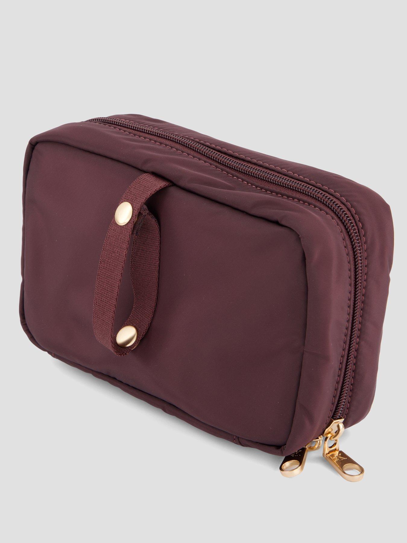 Image 2 of 4 of Calvin Klein Hangar Makeup Bag - Brown