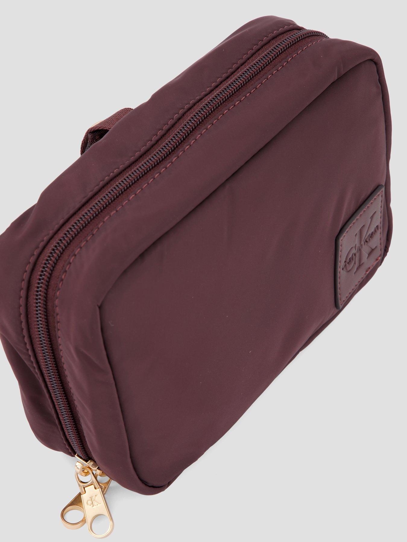 Image 3 of 4 of Calvin Klein Hangar Makeup Bag - Brown