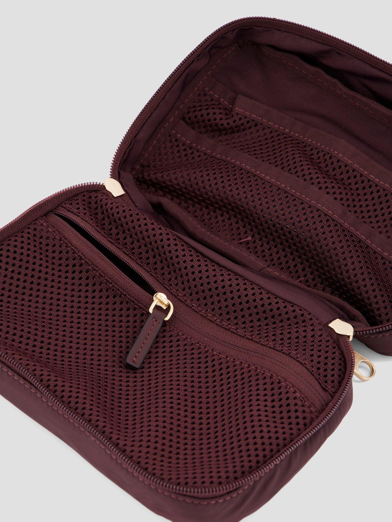 Image 4 of 4 of Calvin Klein Hangar Makeup Bag - Brown