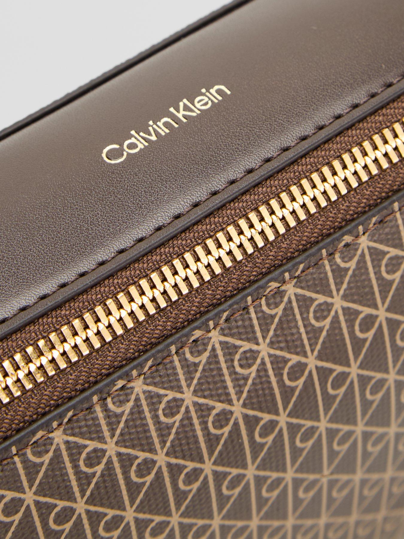 Image 5 of 5 of Calvin Klein Allover Emblem Logo Camera Bag - Multi