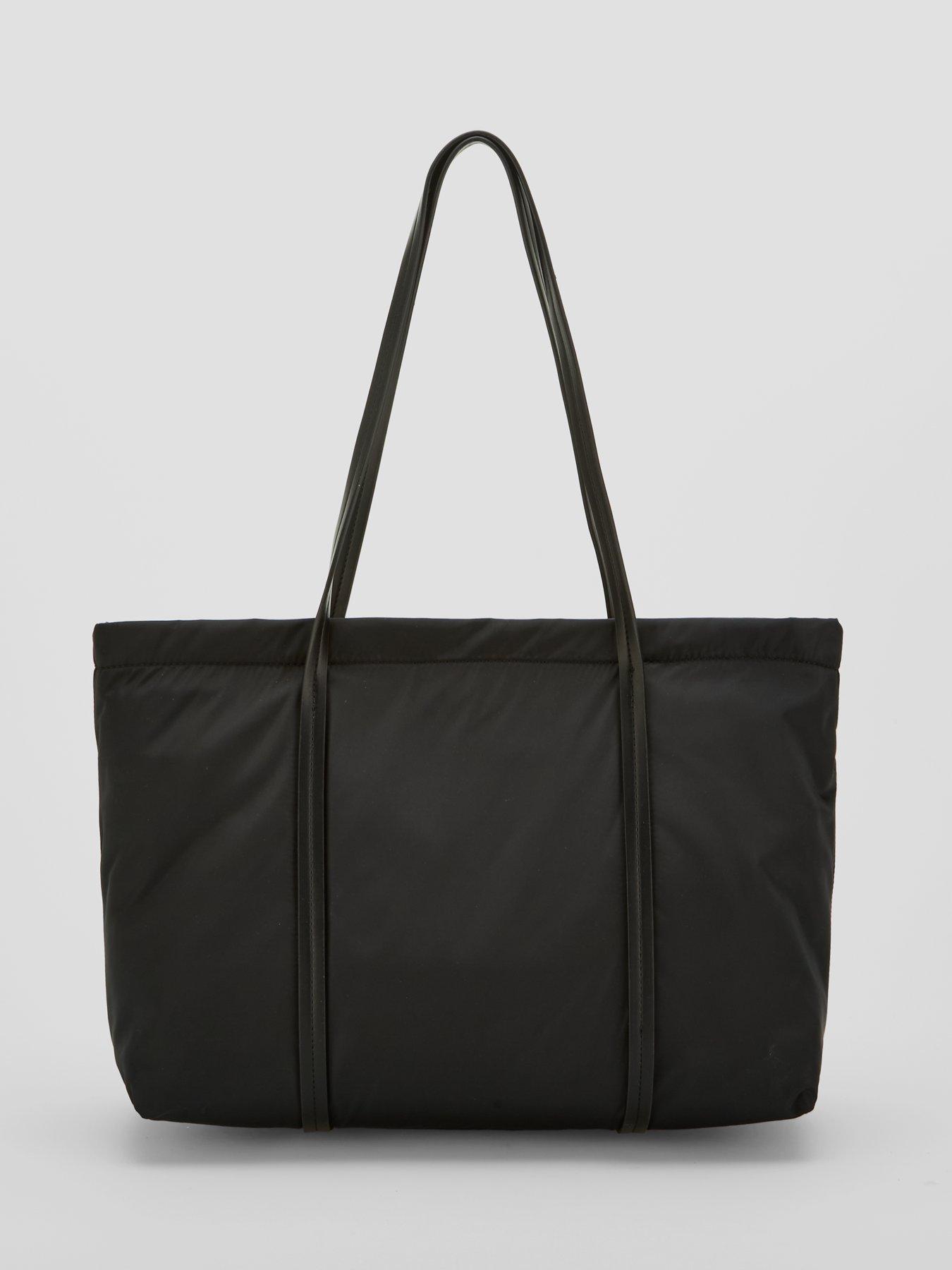 Image 3 of 6 of Calvin Klein Embossed Monologo Tote Bag - Black