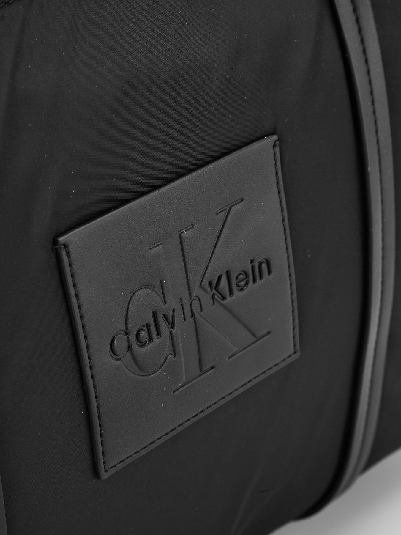 Image 4 of 6 of Calvin Klein Embossed Monologo Tote Bag - Black