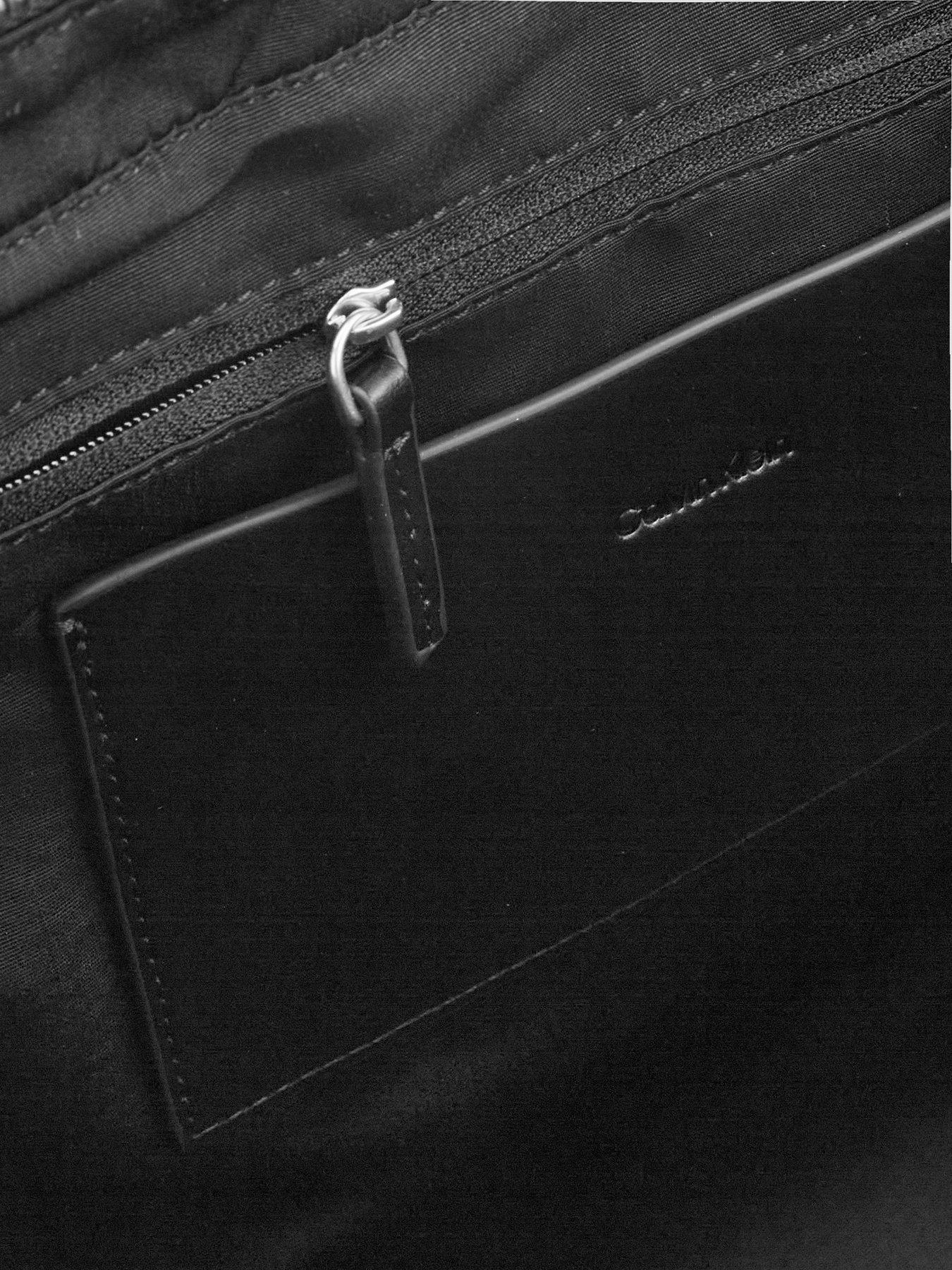 Image 6 of 6 of Calvin Klein Embossed Monologo Tote Bag - Black