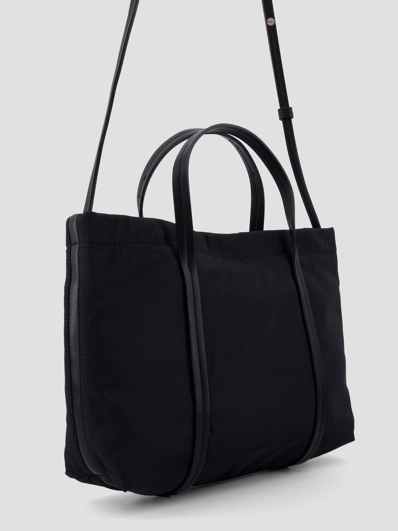 Image 3 of 5 of Calvin Klein Nylon Monologo Shoulder Strap Tote Bag - Black