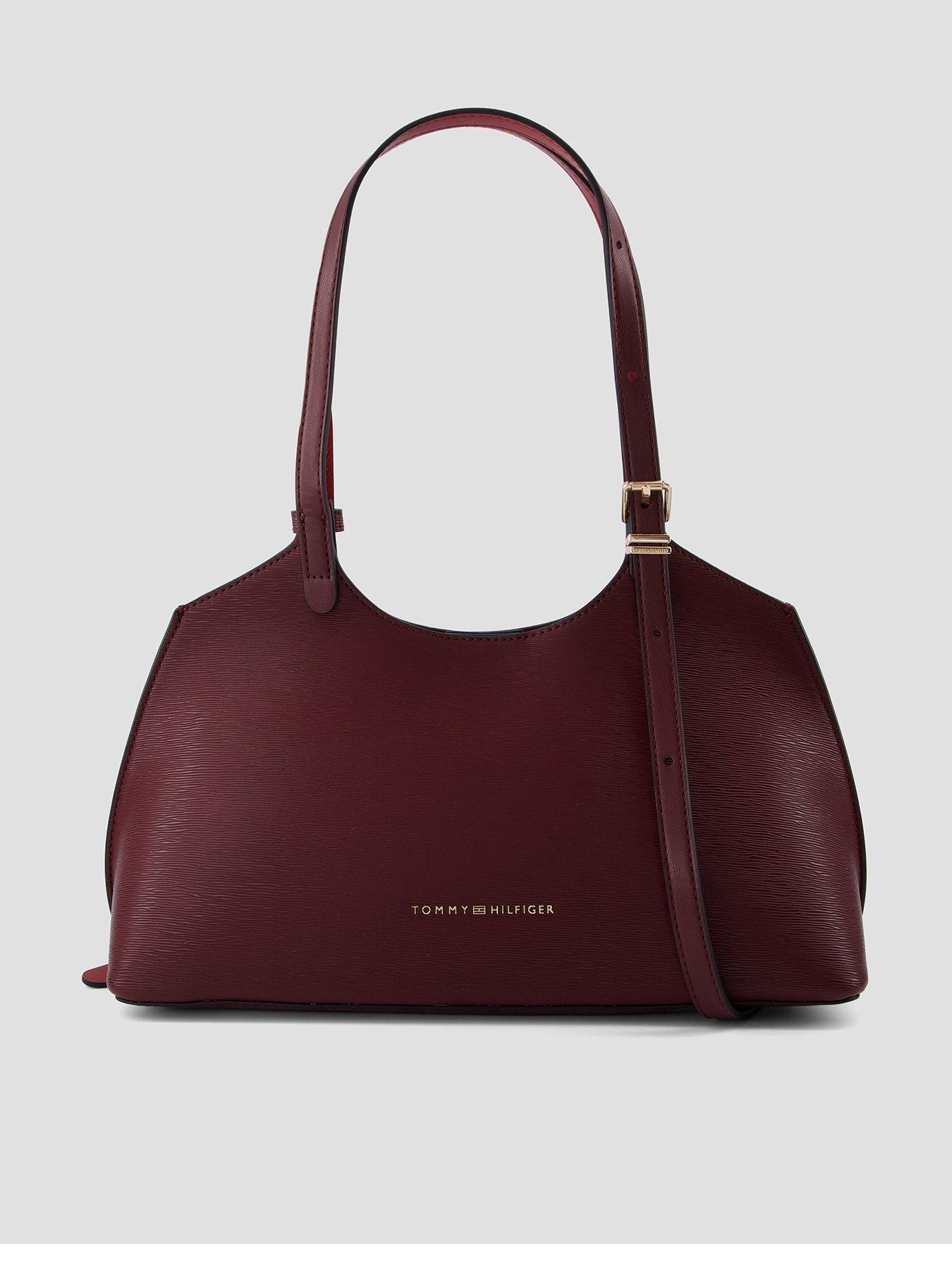 Tommy Hilfiger Modern Textured Tote Bag - Red