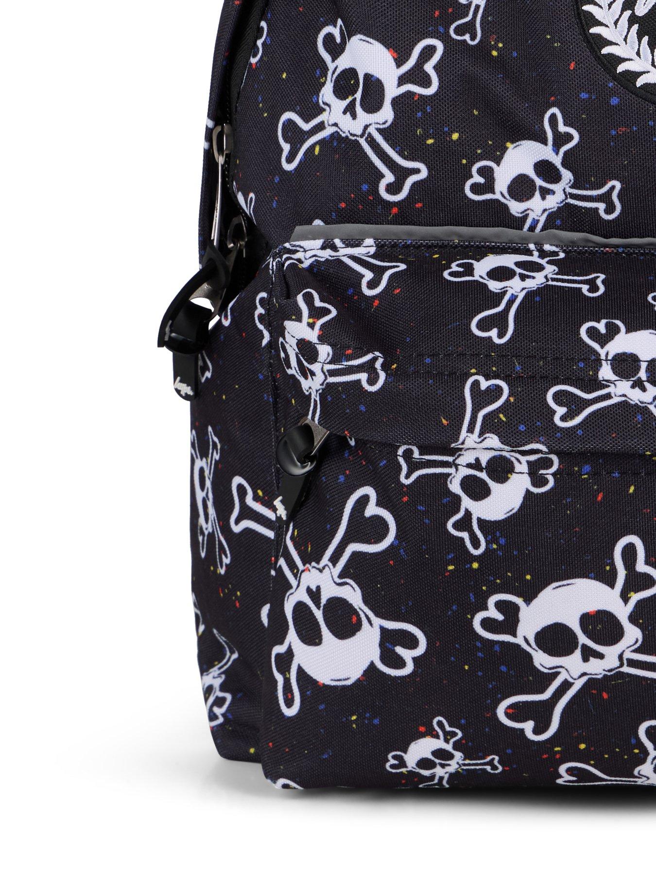 Image 3 of 4 of Hype Splat Skull Backpack - Black