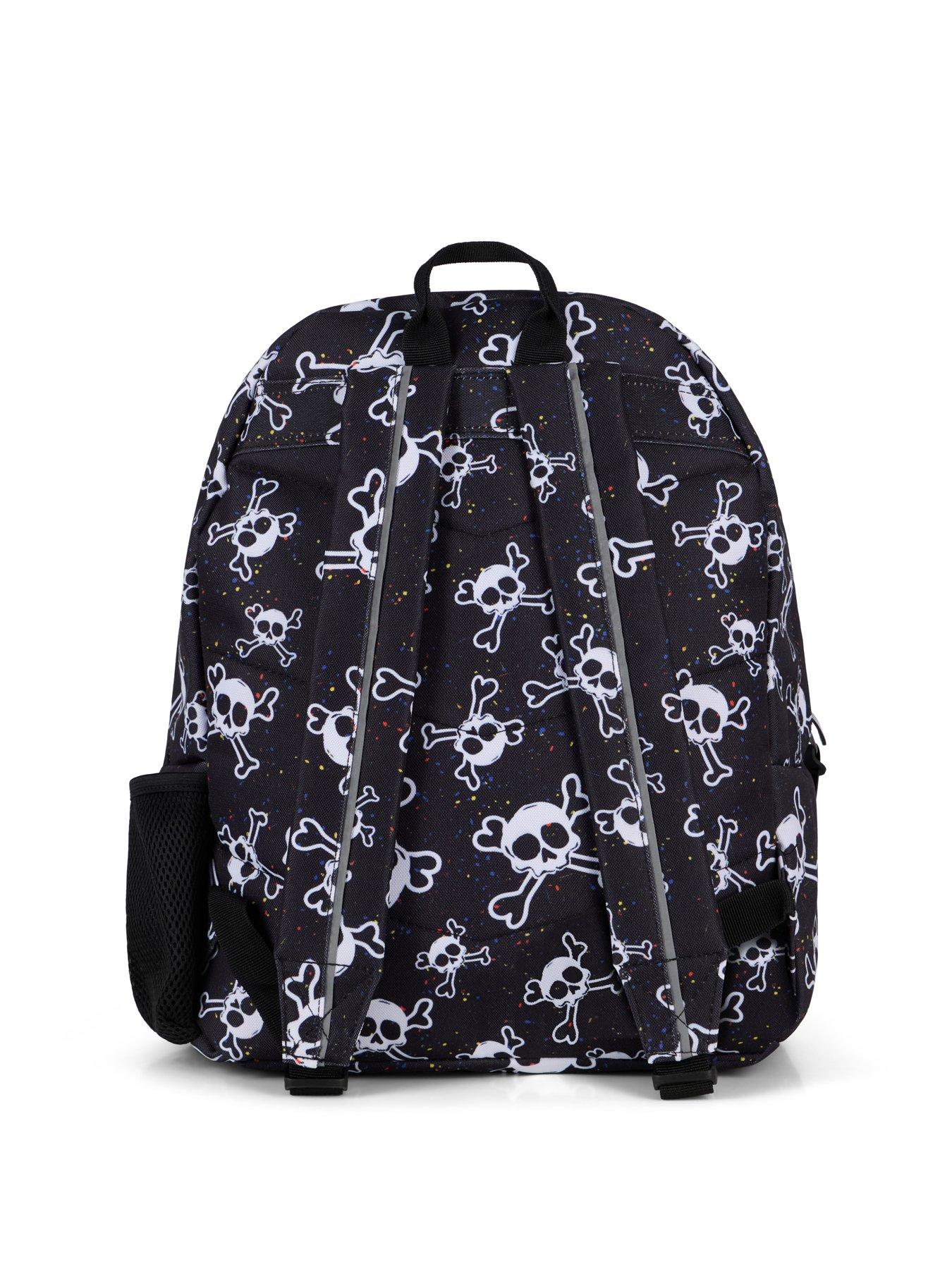 Image 4 of 4 of Hype Splat Skull Backpack - Black