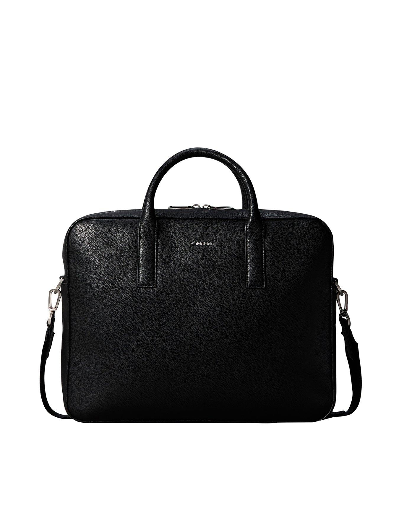 Calvin Klein Raised Commuter Laptop Bag - Black