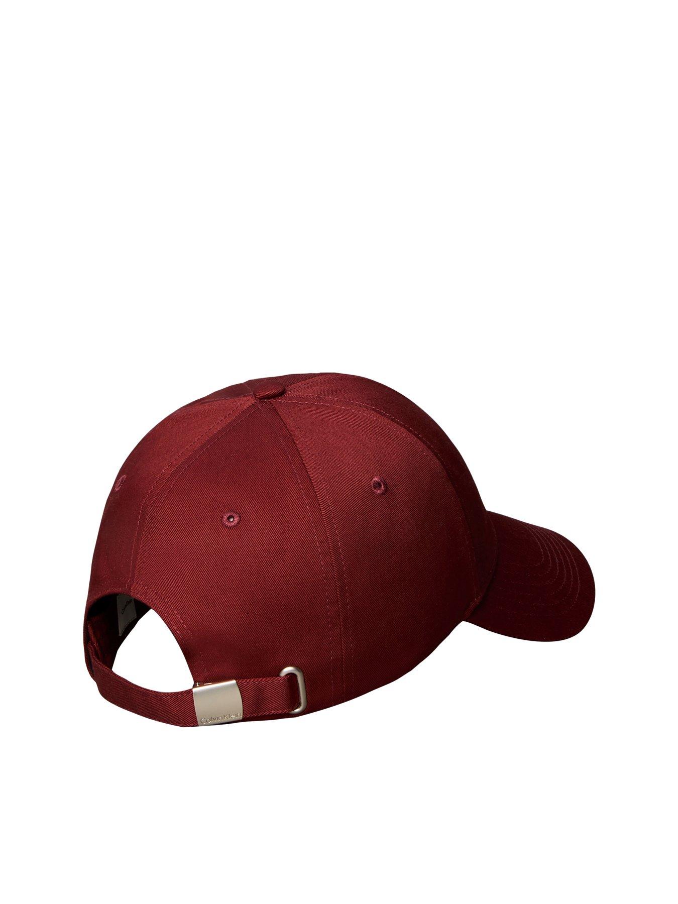 Image 2 of 3 of Calvin Klein Monologo Embroidery Baseball Cap - Red