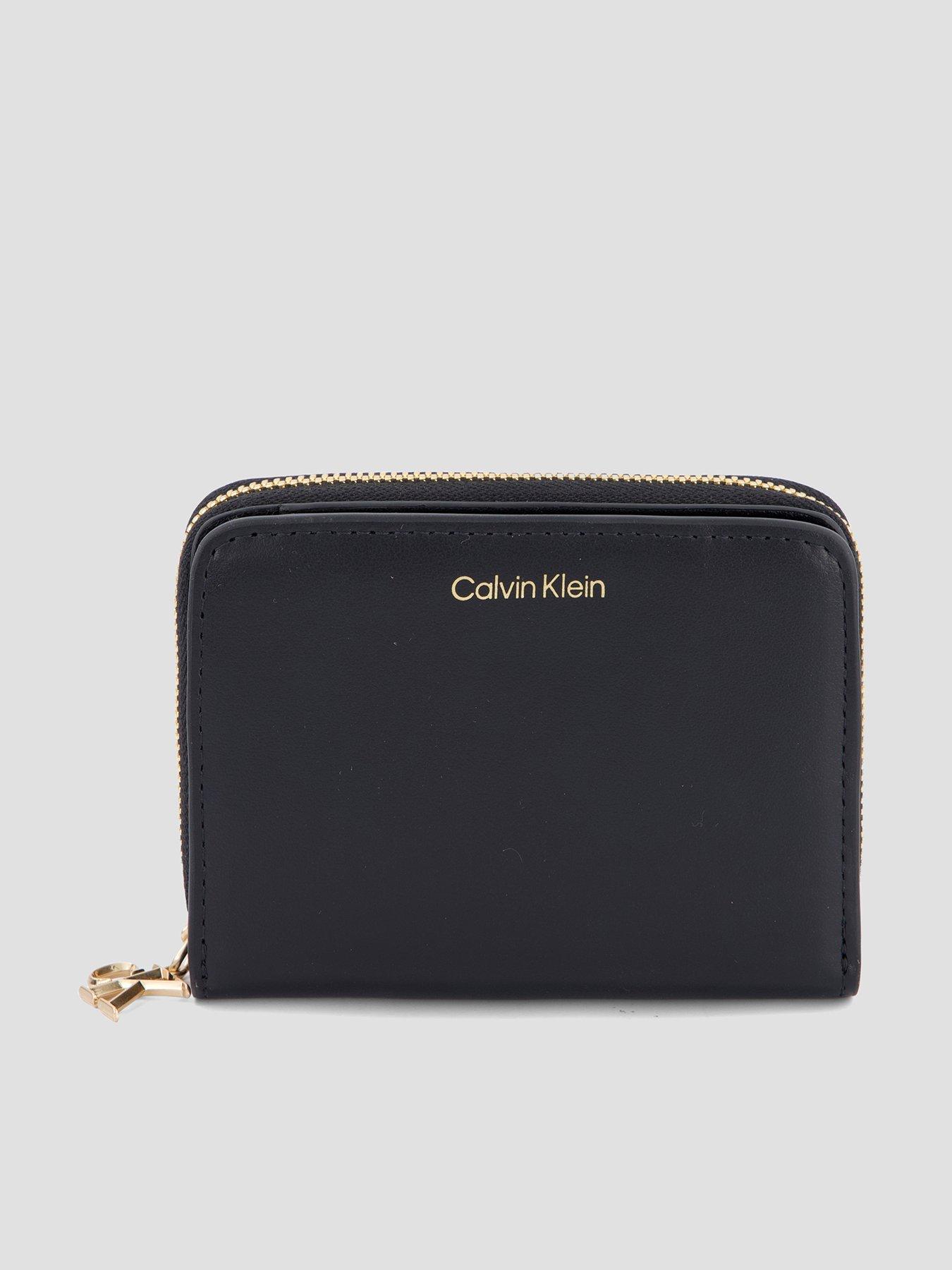 Calvin Klein CK Medium Flap Zip Around Wallet - Black