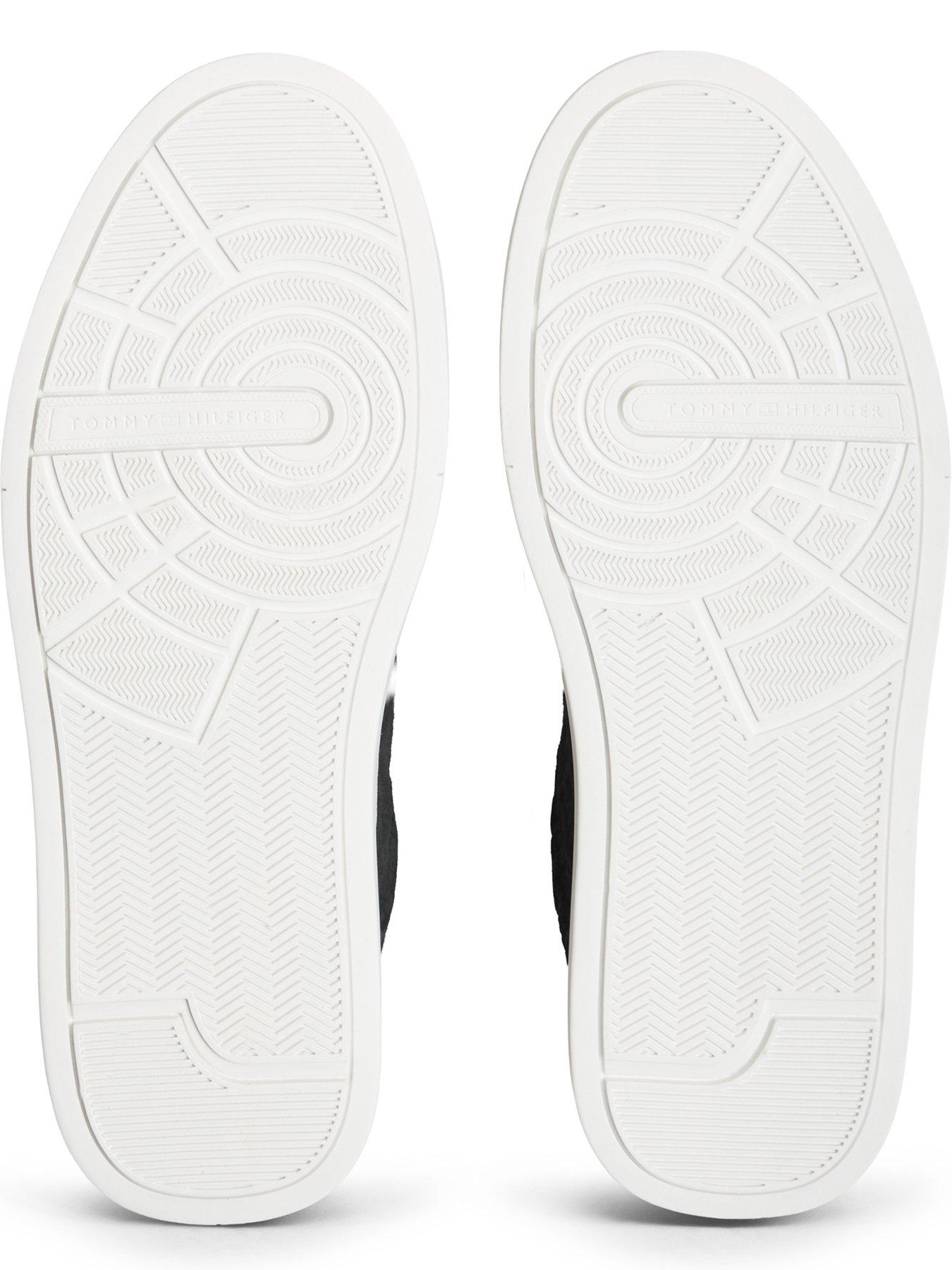 Image 5 of 6 of Tommy Hilfiger Mens Court Monogram Lace-Up Trainers - Black