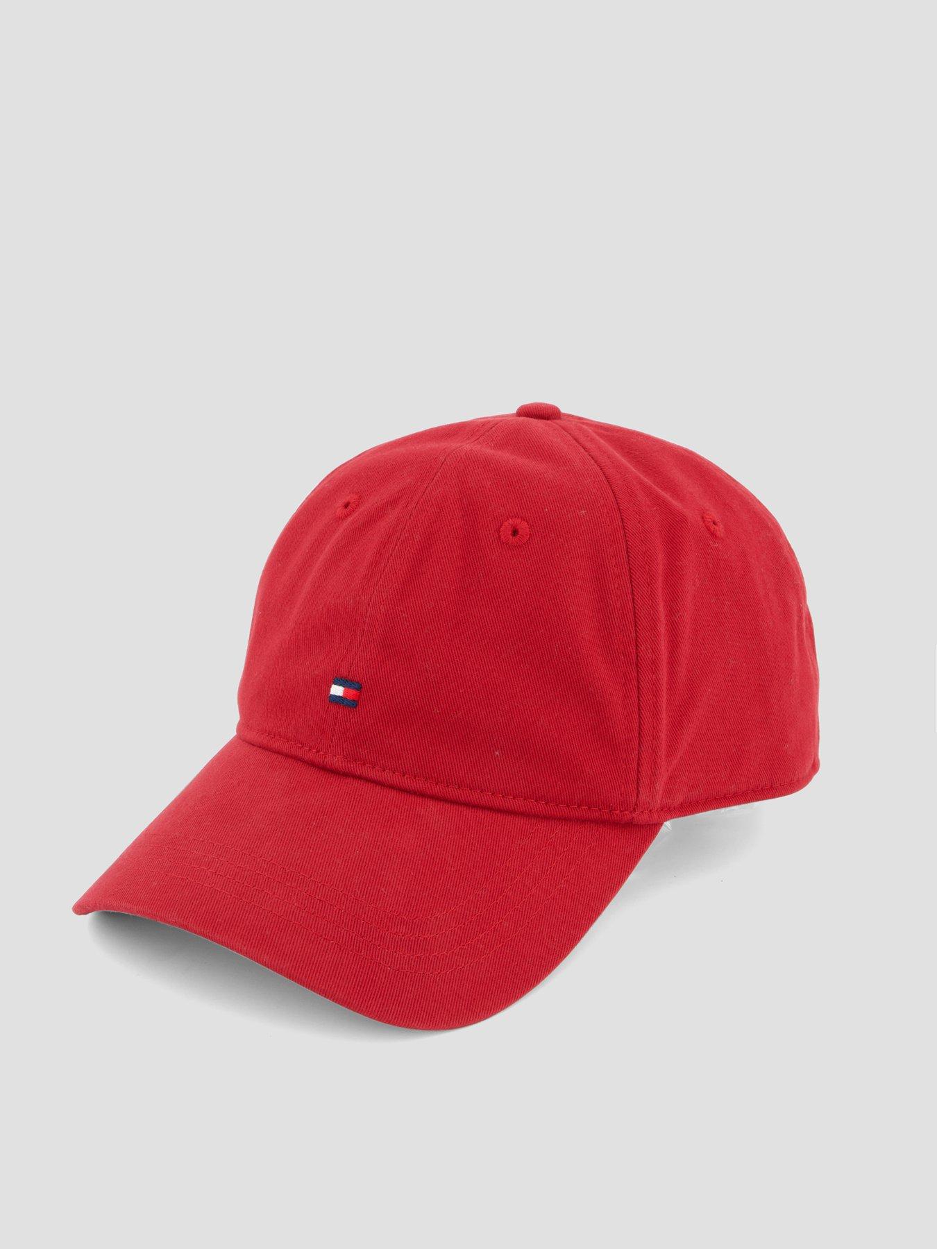 Image 2 of 4 of Tommy Hilfiger Flag Embroidery Baseball Cap - Red