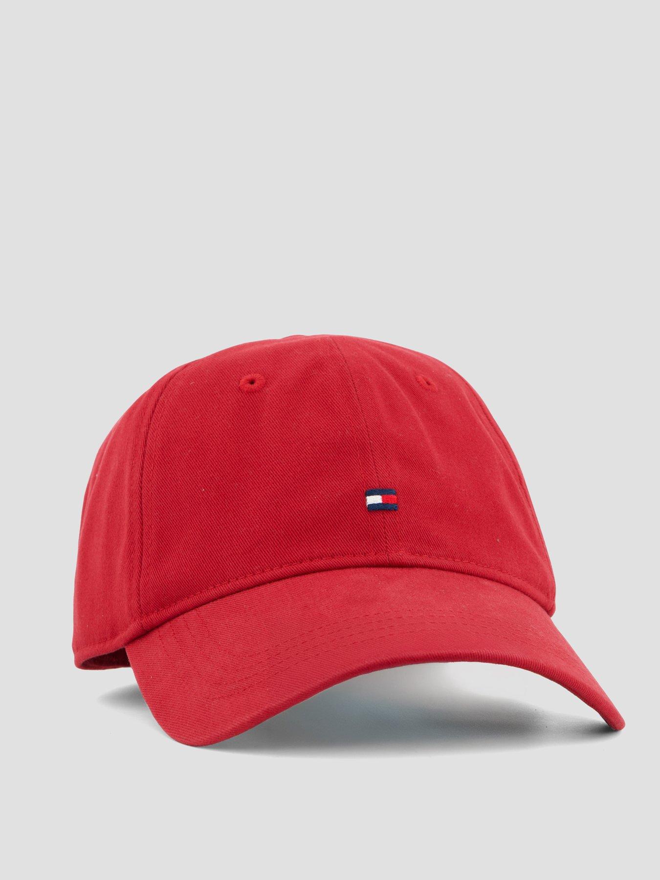 Image 3 of 4 of Tommy Hilfiger Flag Embroidery Baseball Cap - Red