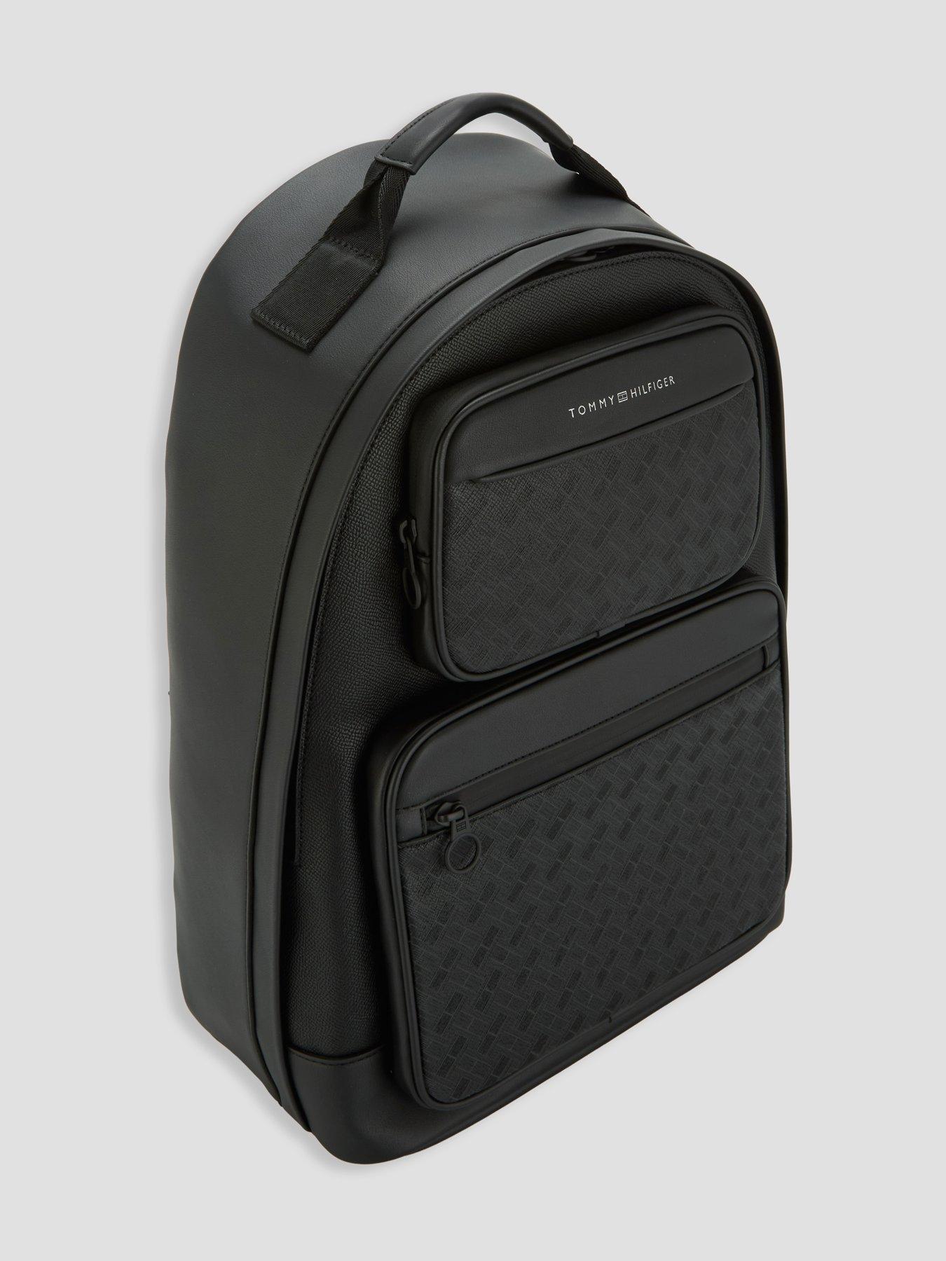 Image 2 of 6 of Tommy Hilfiger Modern Textured Dome Backpack - Black