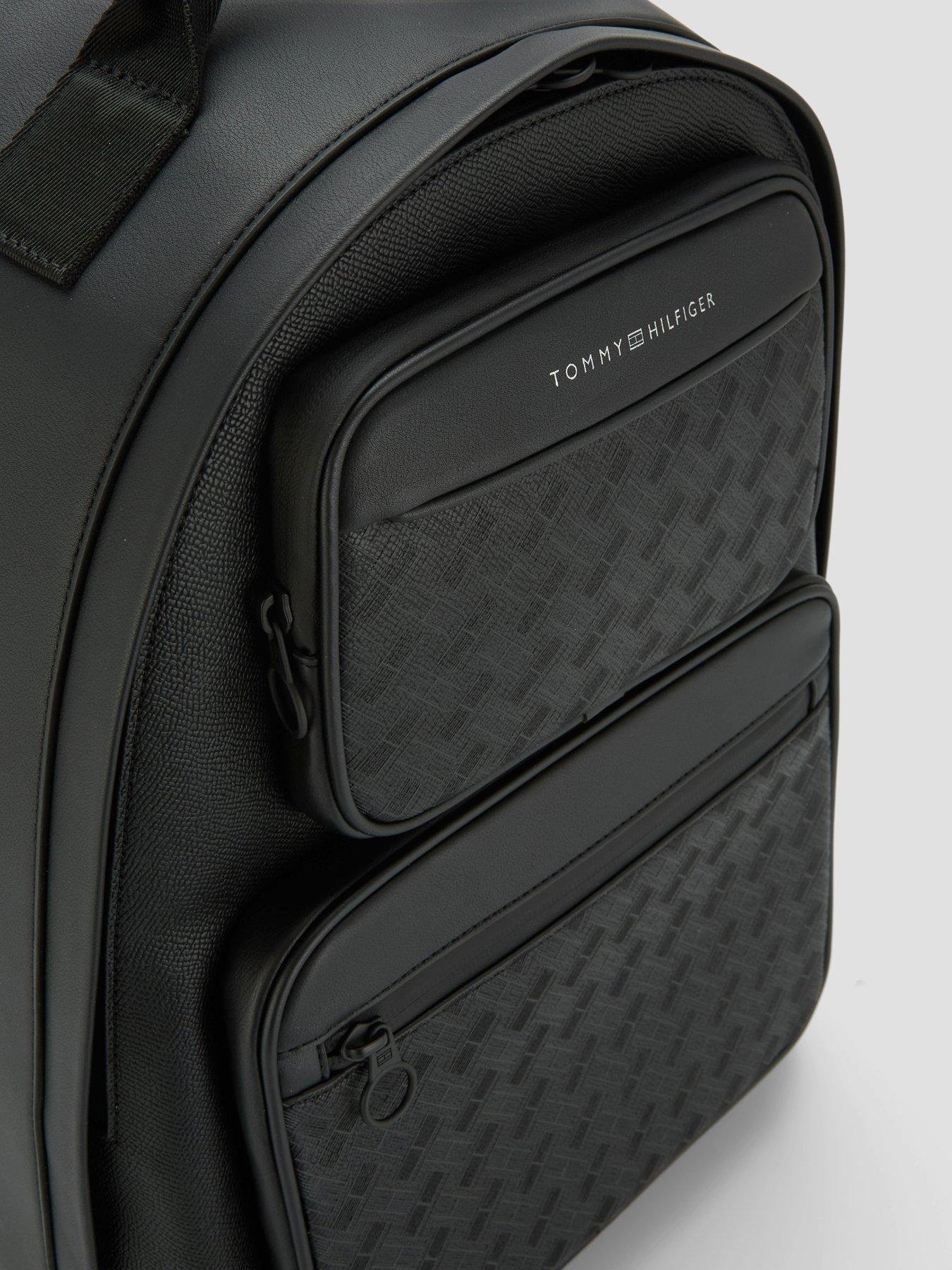 Image 4 of 6 of Tommy Hilfiger Modern Textured Dome Backpack - Black