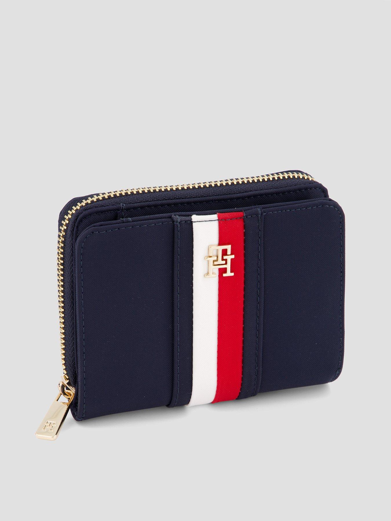 Image 2 of 4 of Tommy Hilfiger Hilfiger Icon Global Stripe Zip-around Wallet - Blue