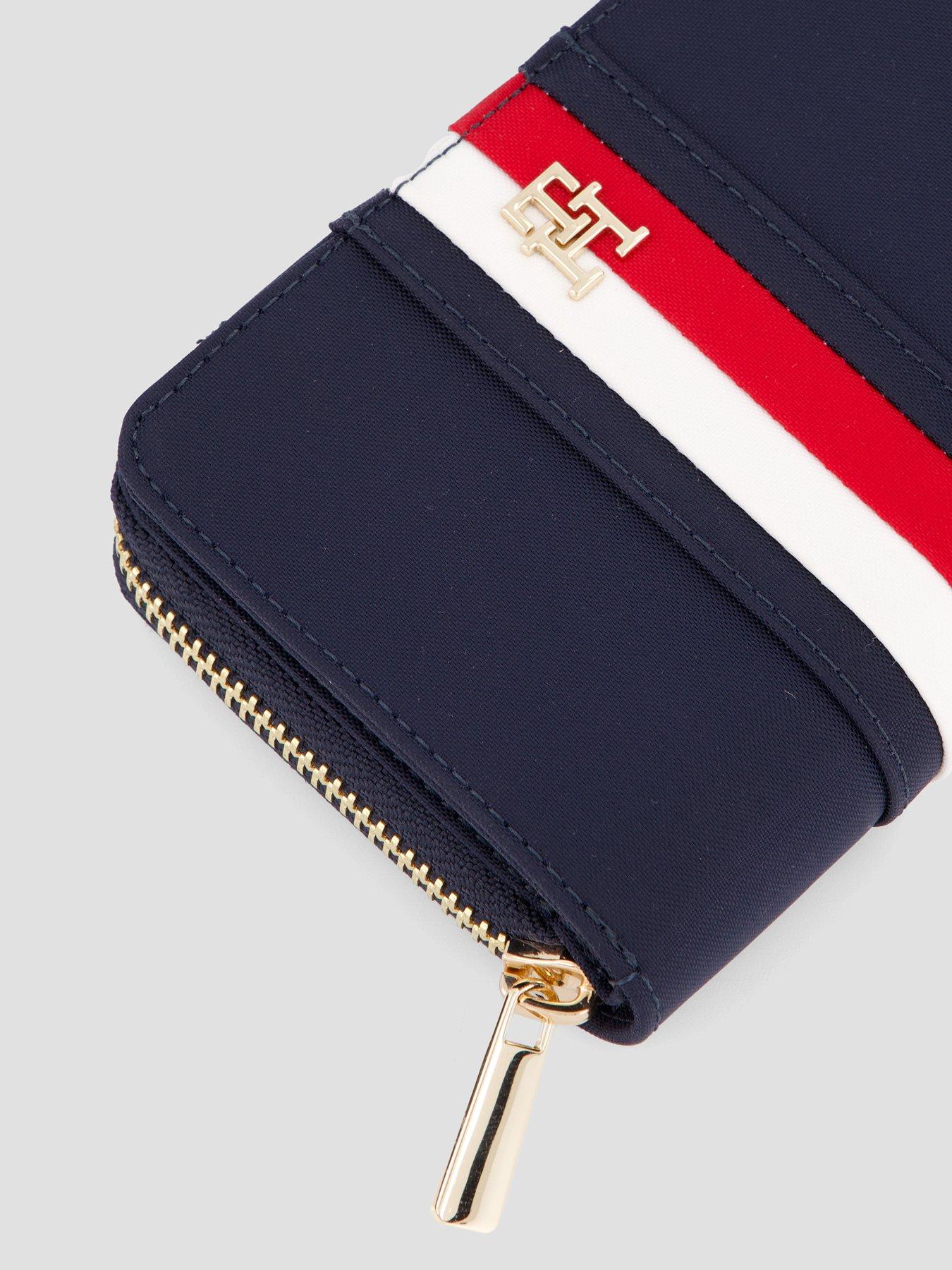 Image 3 of 4 of Tommy Hilfiger Hilfiger Icon Global Stripe Zip-around Wallet - Blue