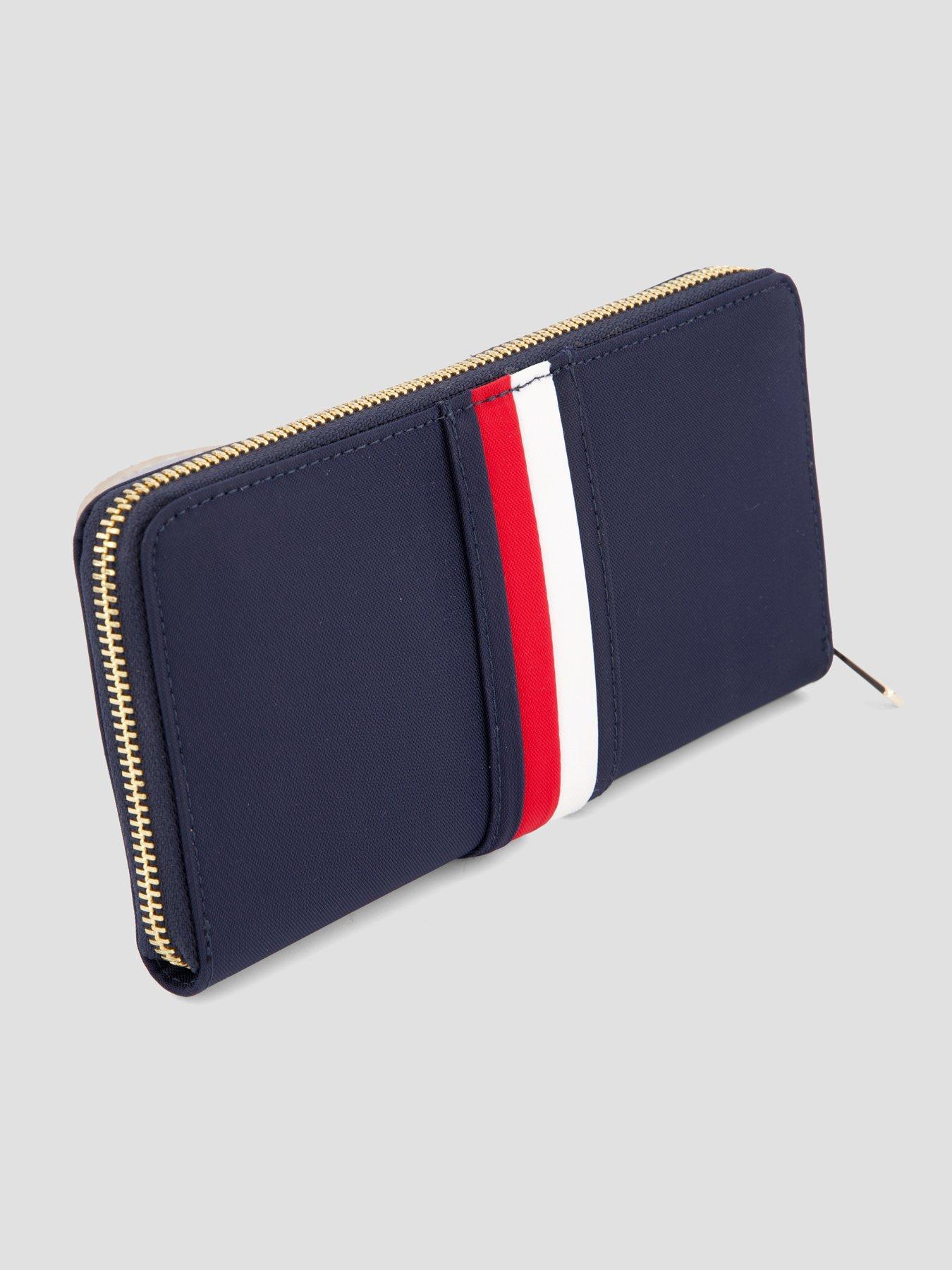 Image 2 of 5 of Tommy Hilfiger Hilfiger Icon Global Stripe Zip-around Wallet - Blue