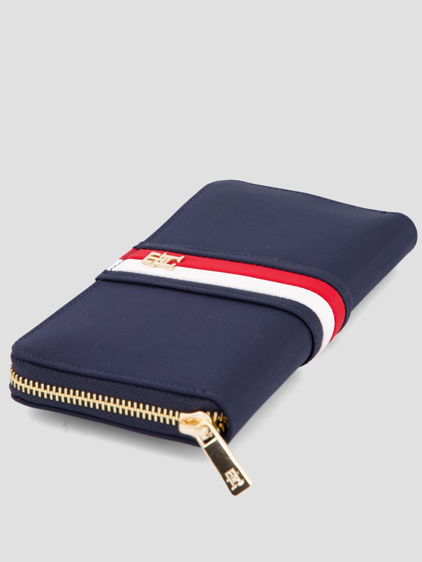 Image 5 of 5 of Tommy Hilfiger Hilfiger Icon Global Stripe Zip-around Wallet - Blue