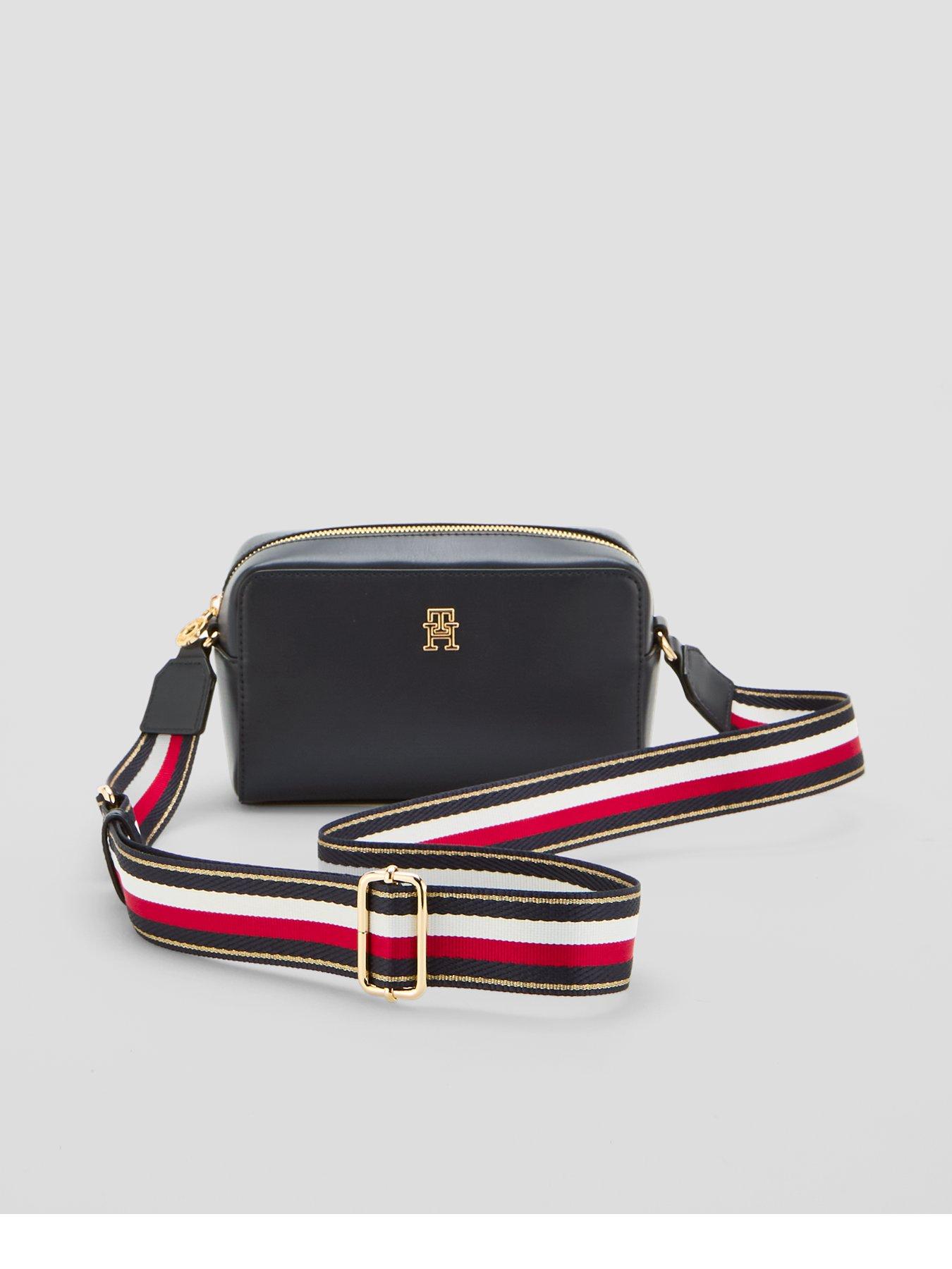 Image 1 of 5 of Tommy Hilfiger Women's TH Joy Camera Bag with Signature Webbing Strap - Navy