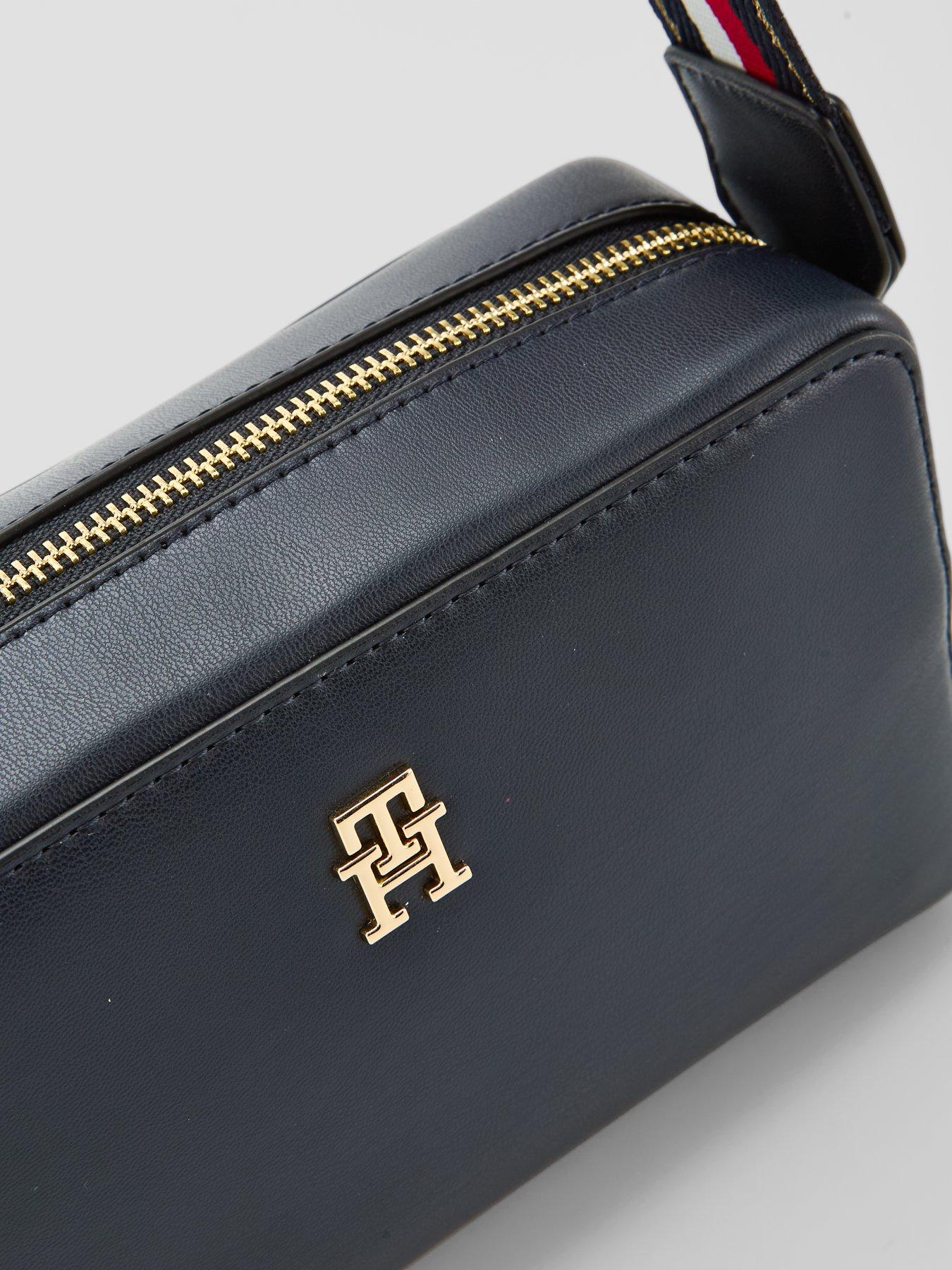 Image 4 of 5 of Tommy Hilfiger Women's TH Joy Camera Bag with Signature Webbing Strap - Navy
