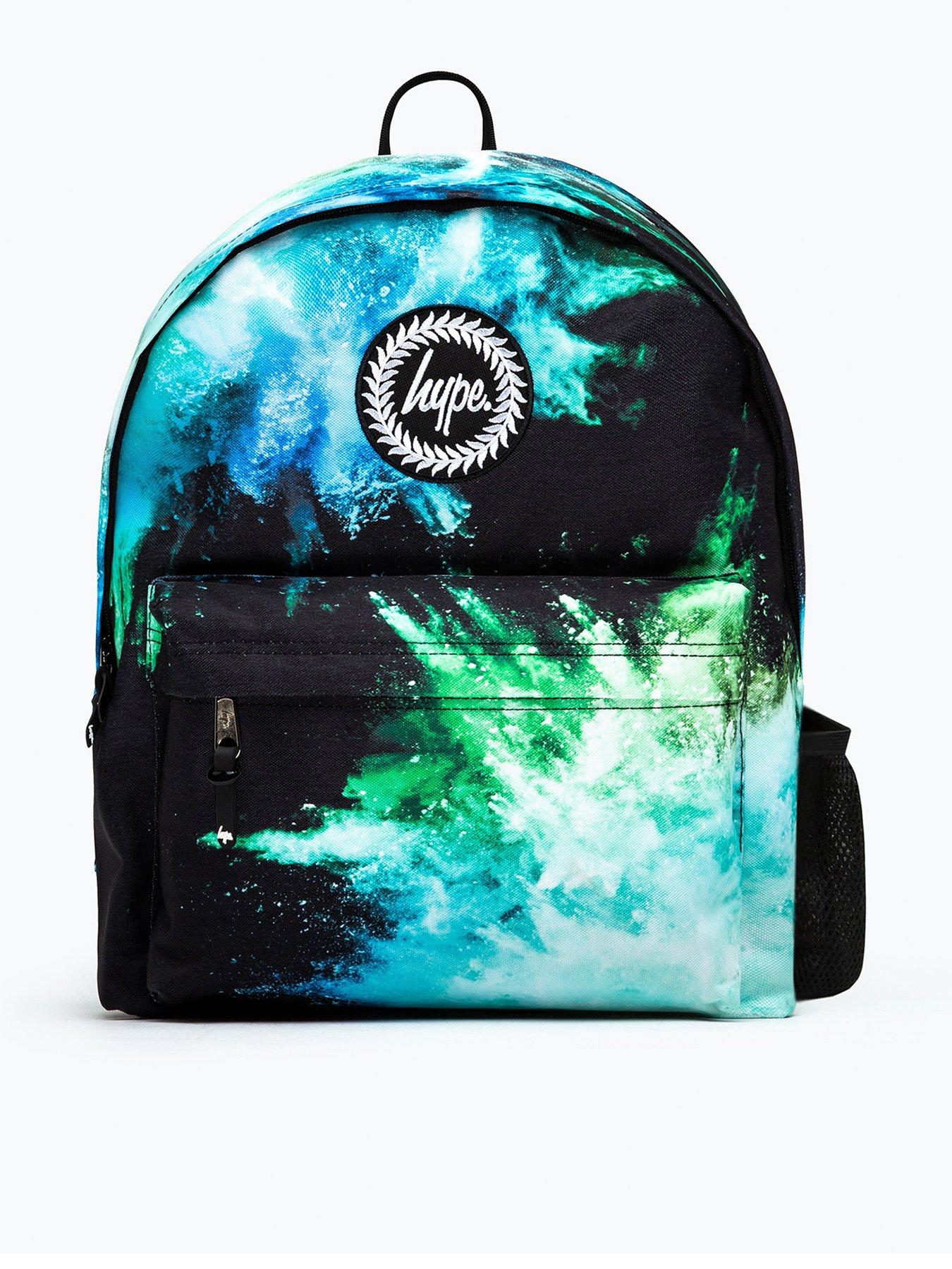 Hype Kids Chalk Dust Backpack - Black/Blue/Green
