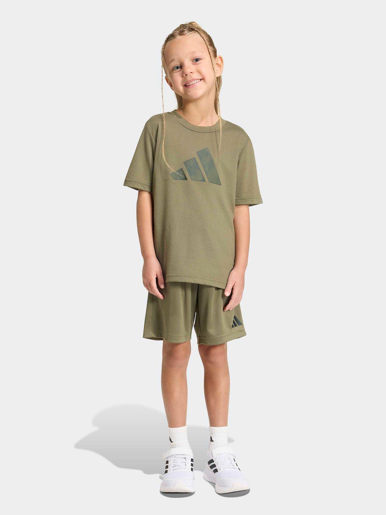 Image 1 of 5 of adidas Kids Camo Set - Green