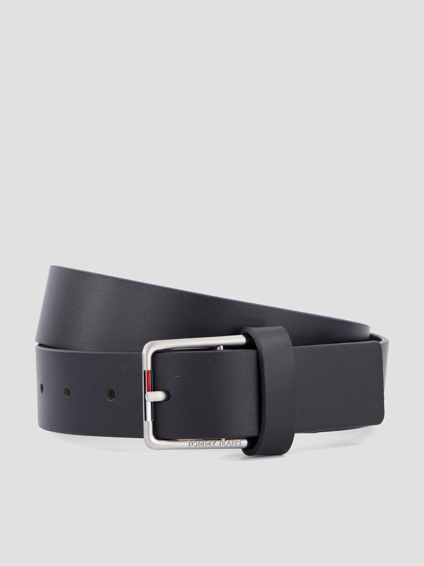 Image 1 of 5 of Tommy Hilfiger Austin 35 Leather Belt - Black