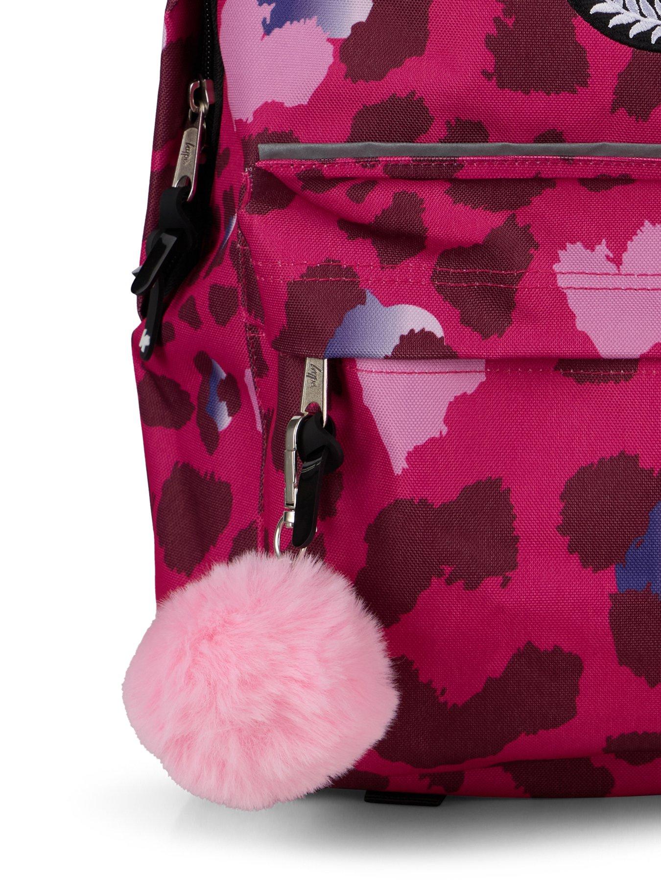 Image 3 of 4 of Hype Heart Leopard Backpack - Pink