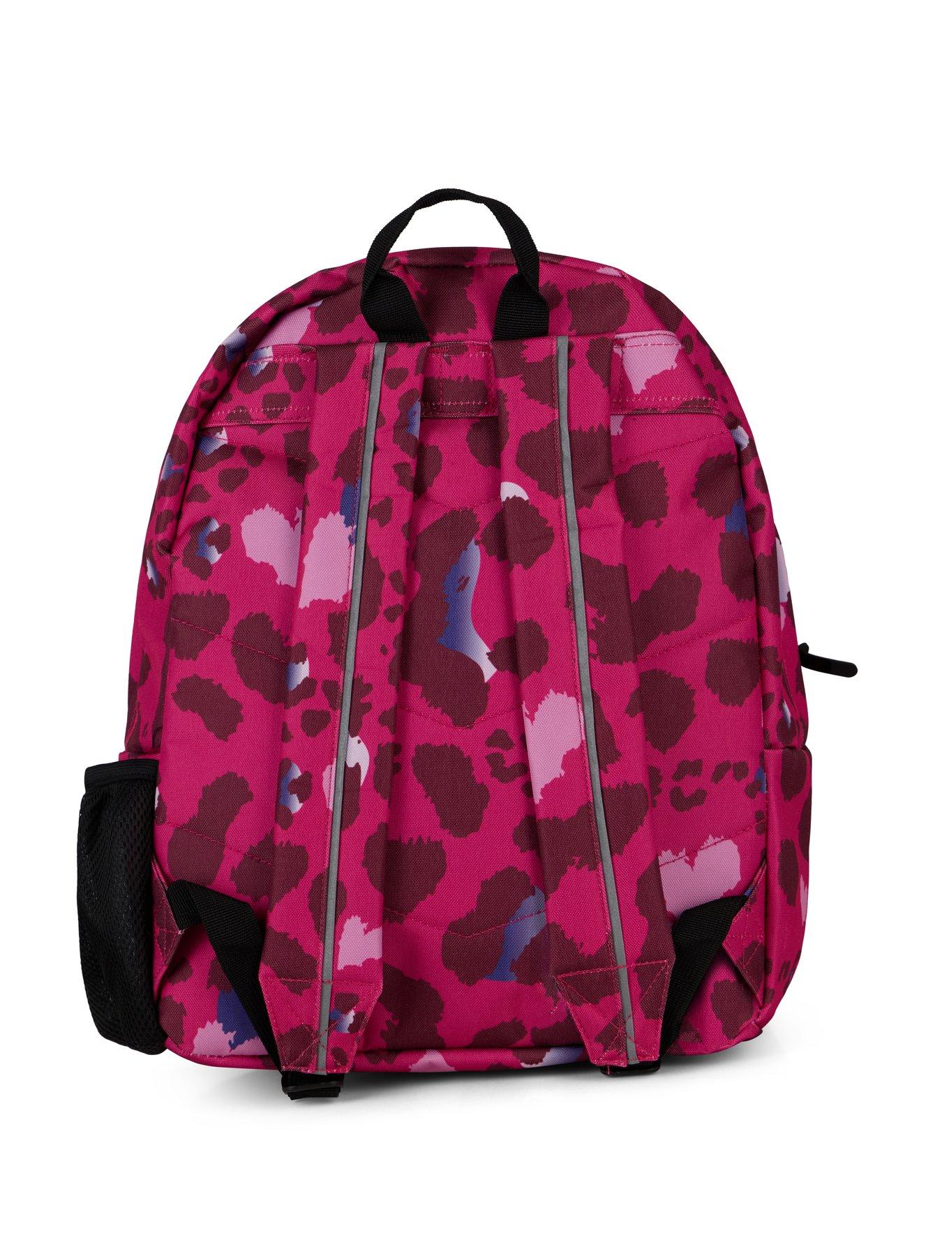 Image 4 of 4 of Hype Heart Leopard Backpack - Pink