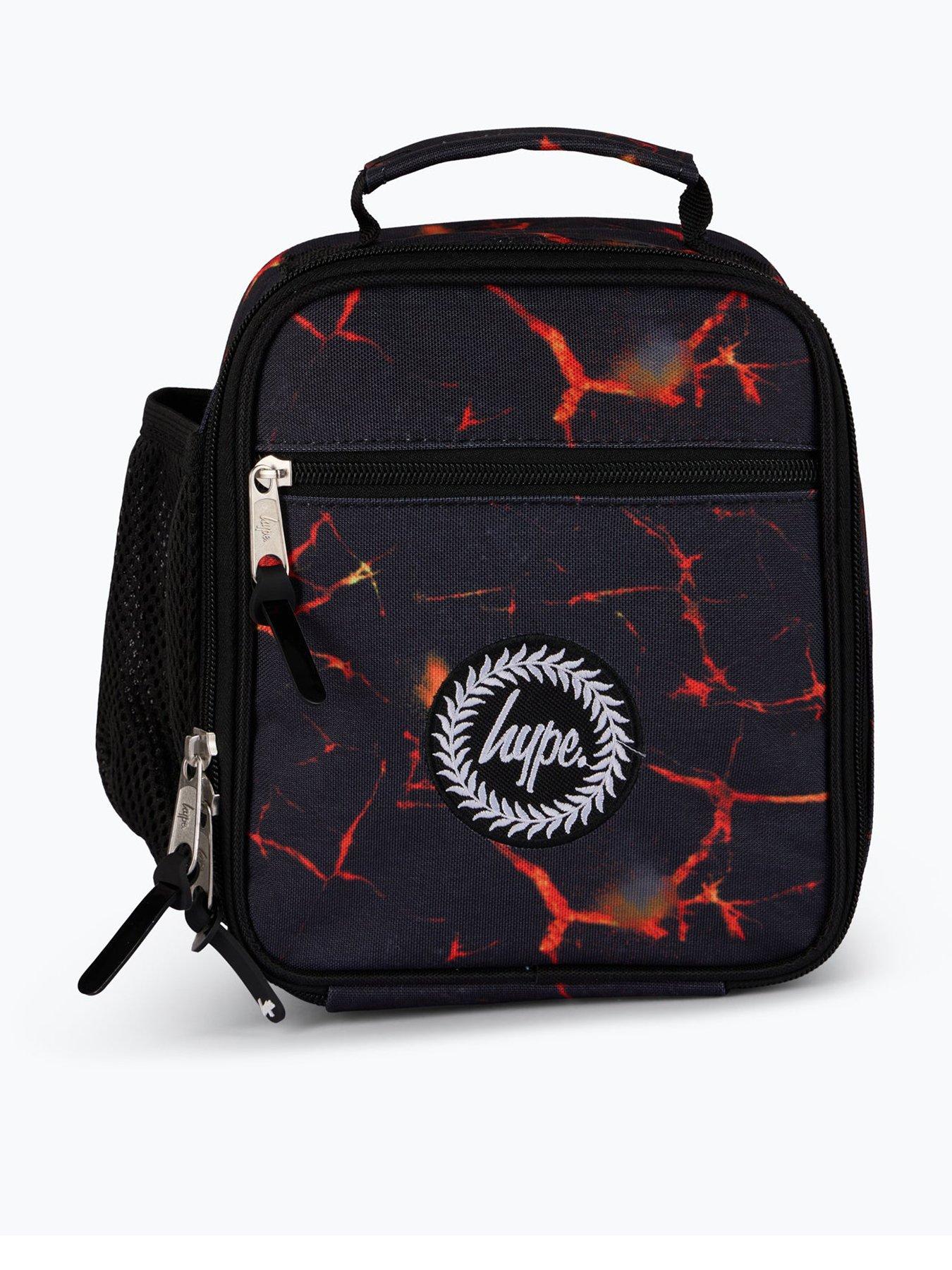 Hype Boys Black Lava Print Lunch Bag - Multi