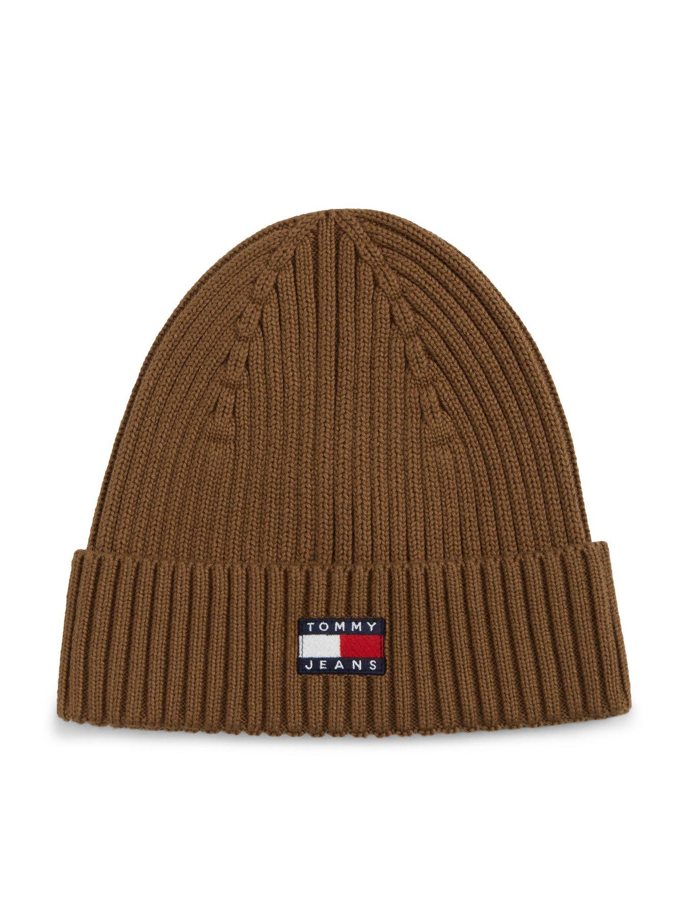 Tommy Hilfiger Heritage Logo Ribbed Knit Beanie - Green