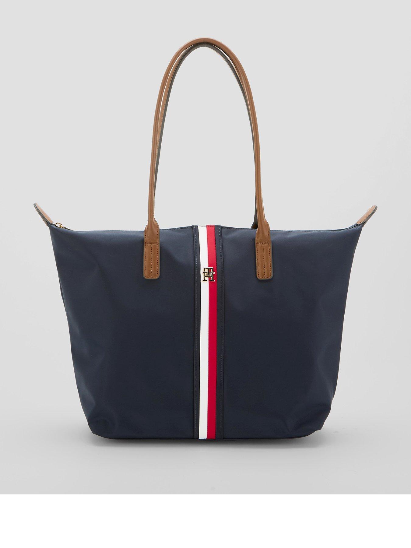 Tommy Hilfiger Popette Global Stripe Tote Bag - Space Blue