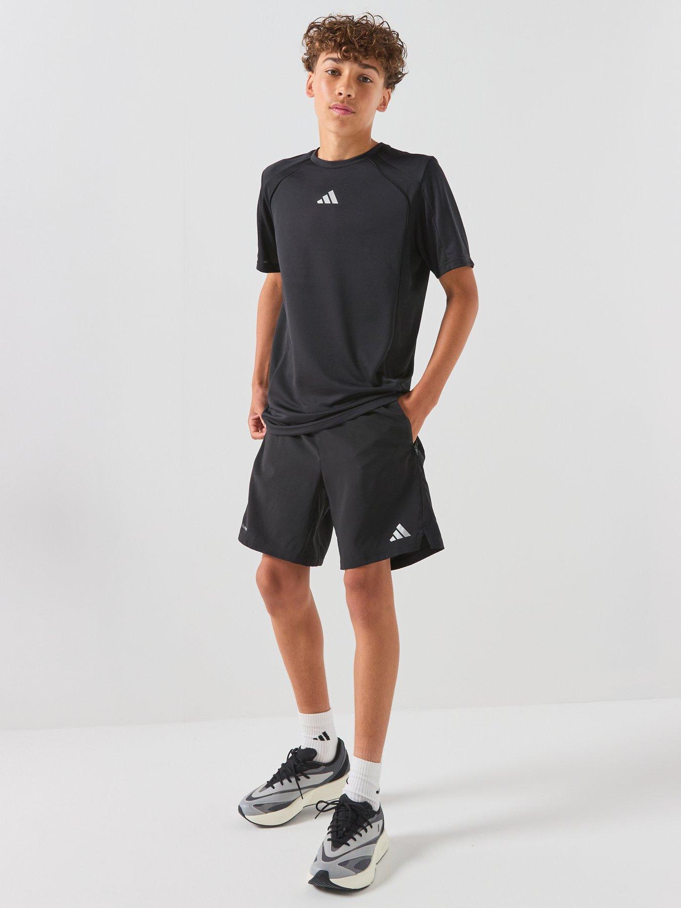 Image 3 of 5 of adidas Junior Boys Tech Apparel Shorts - Black