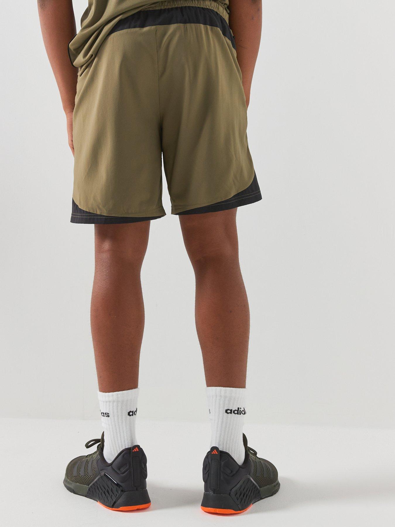Image 2 of 5 of adidas Junior Boys Tech Apparel Shorts - Green