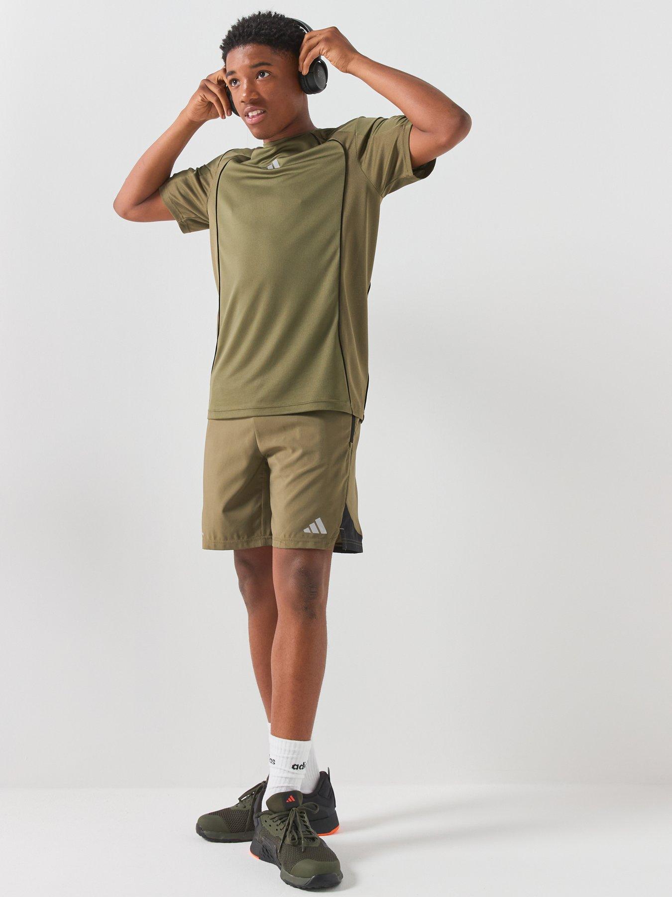 Image 3 of 5 of adidas Junior Boys Tech Apparel Shorts - Green