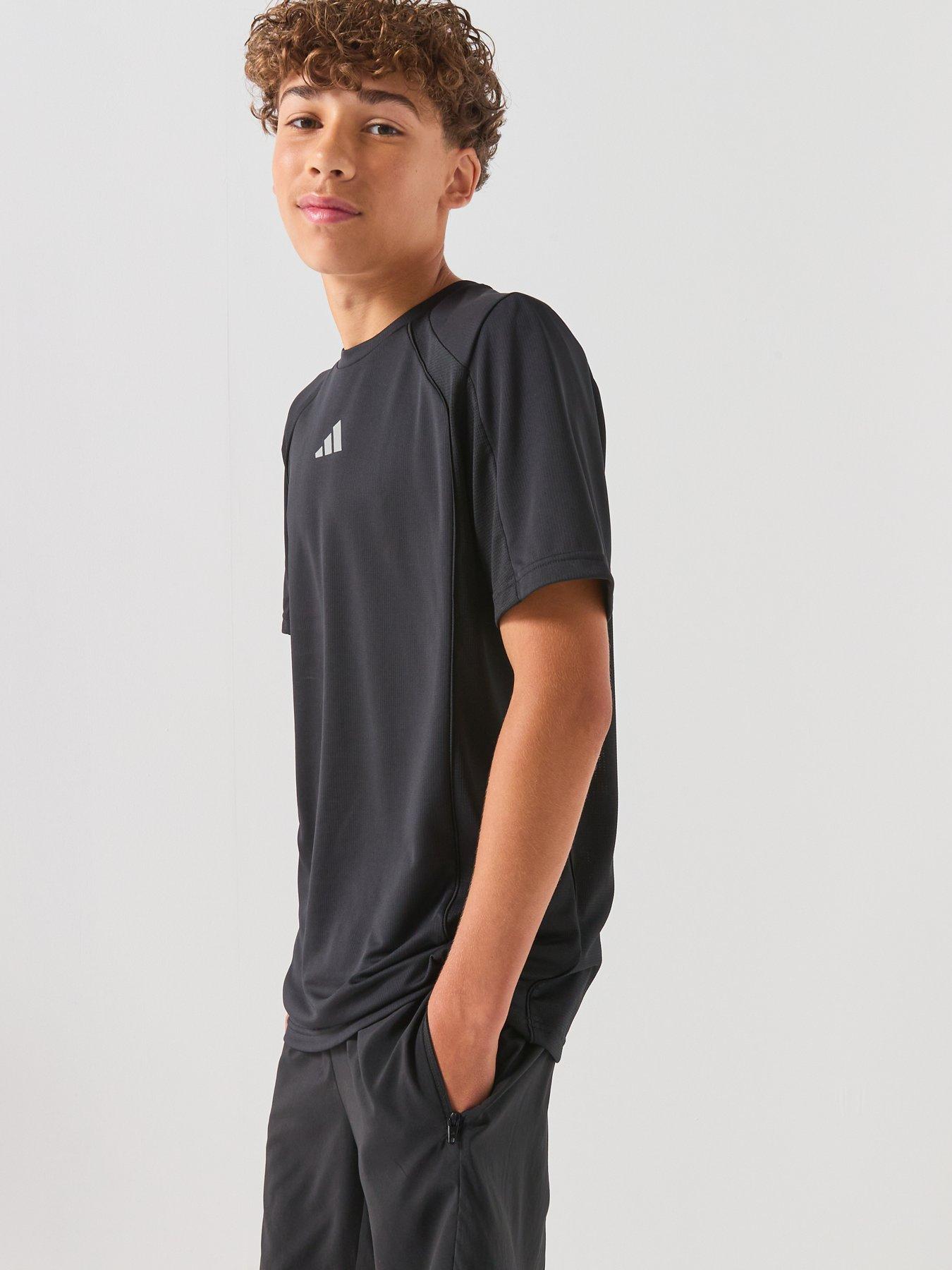 Image 4 of 6 of adidas Junior Boys Tech Apparel T-Shirt - Black