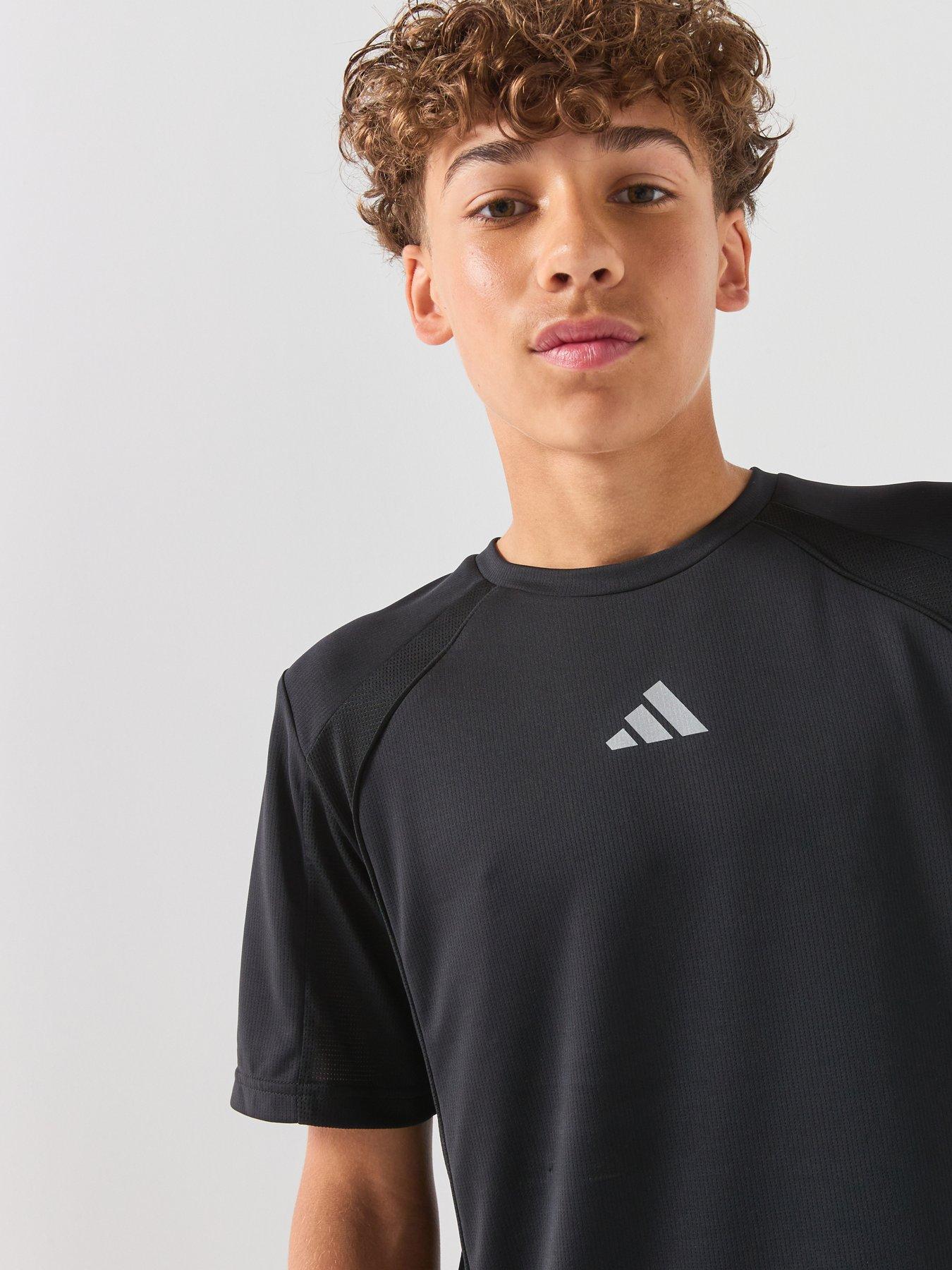 Image 5 of 6 of adidas Junior Boys Tech Apparel T-Shirt - Black
