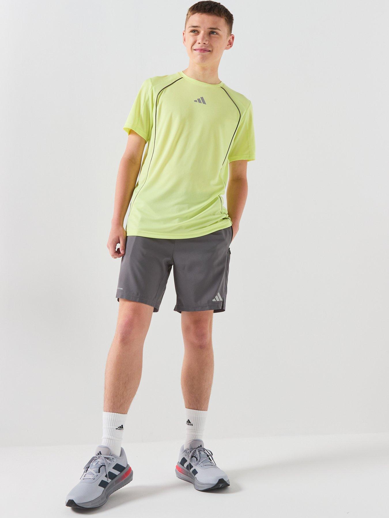 Image 3 of 6 of adidas Junior Boys Tech Apparel T-shirt - Yellow