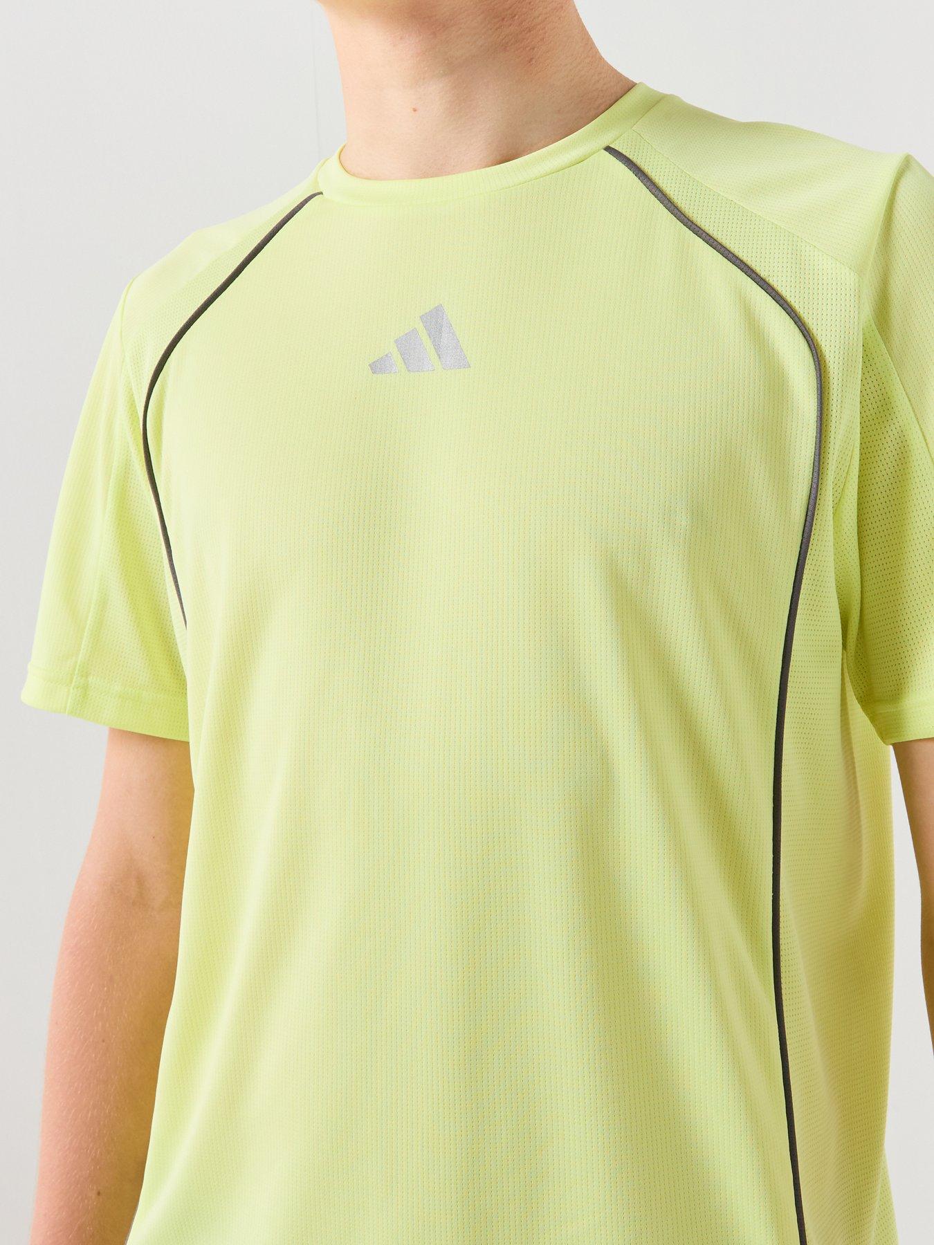 Image 4 of 6 of adidas Junior Boys Tech Apparel T-shirt - Yellow